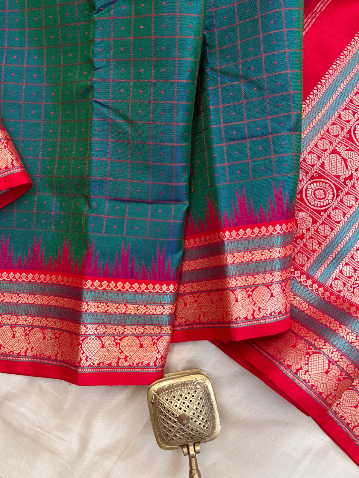 Special edition peacock with laksham Butta silk saree/clsa 12436