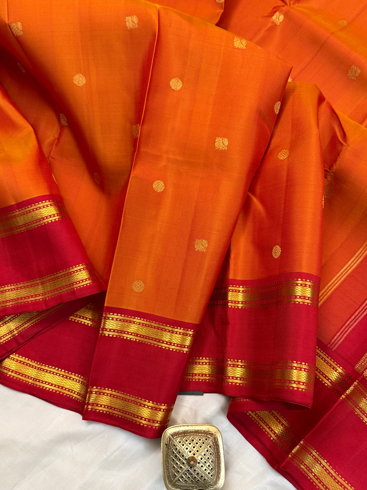 Simha Pure Zari Rettapet / Kanjipuram silk saree clsa 6908