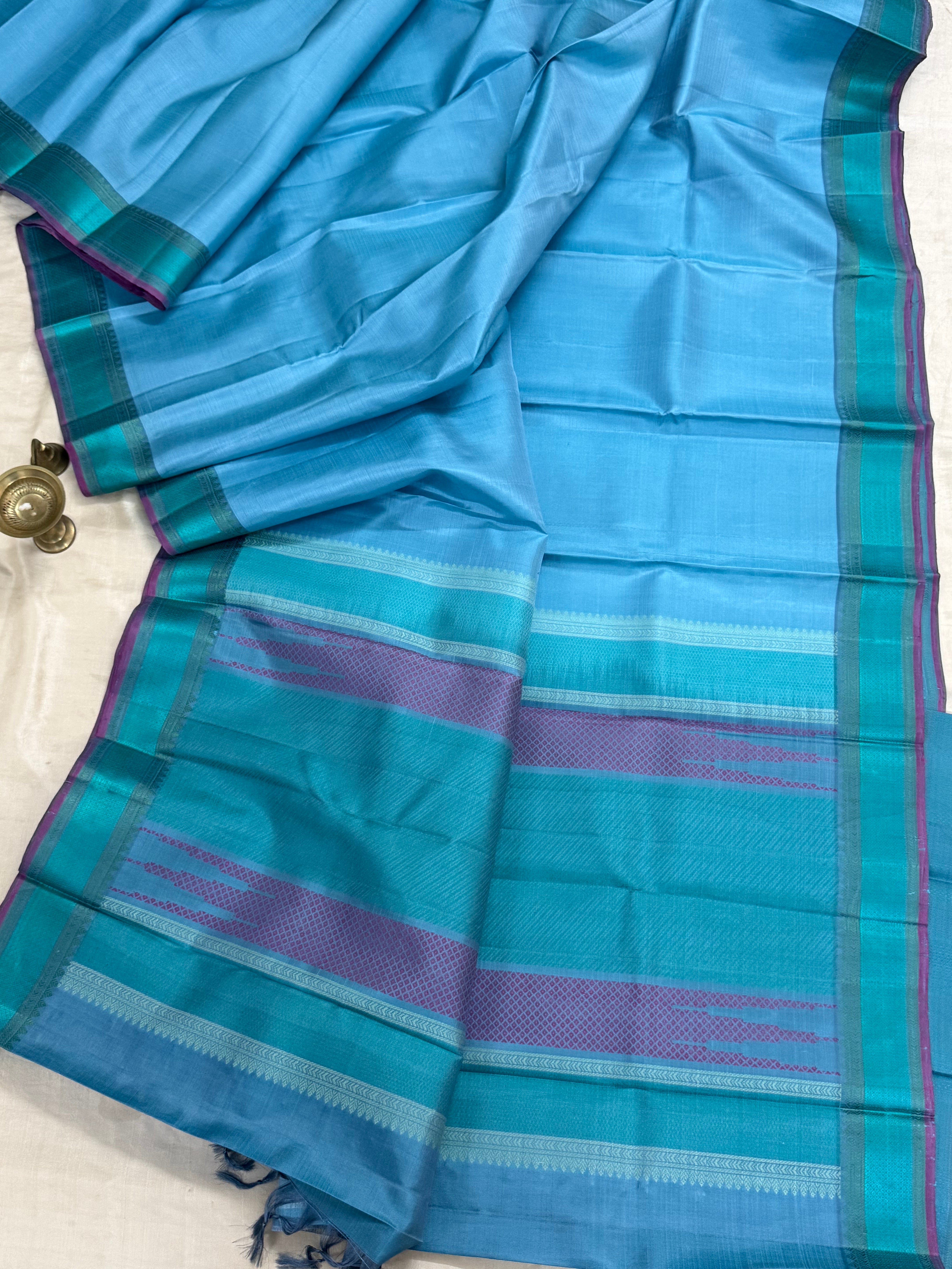 Sky blue / Varnangal Soft Silk