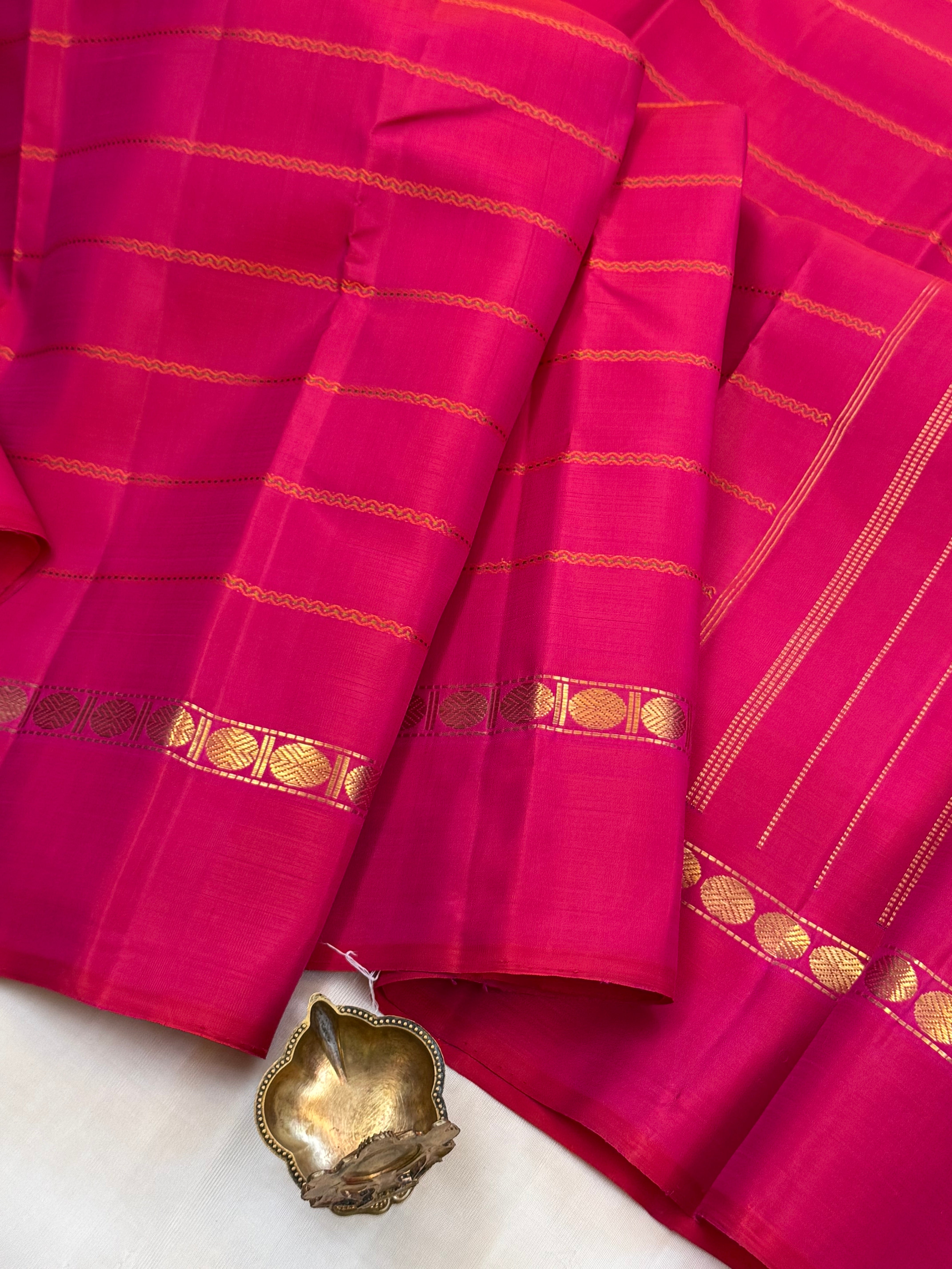Pink veldhari poun pet 2g Kanjipuram silk CLSA11022