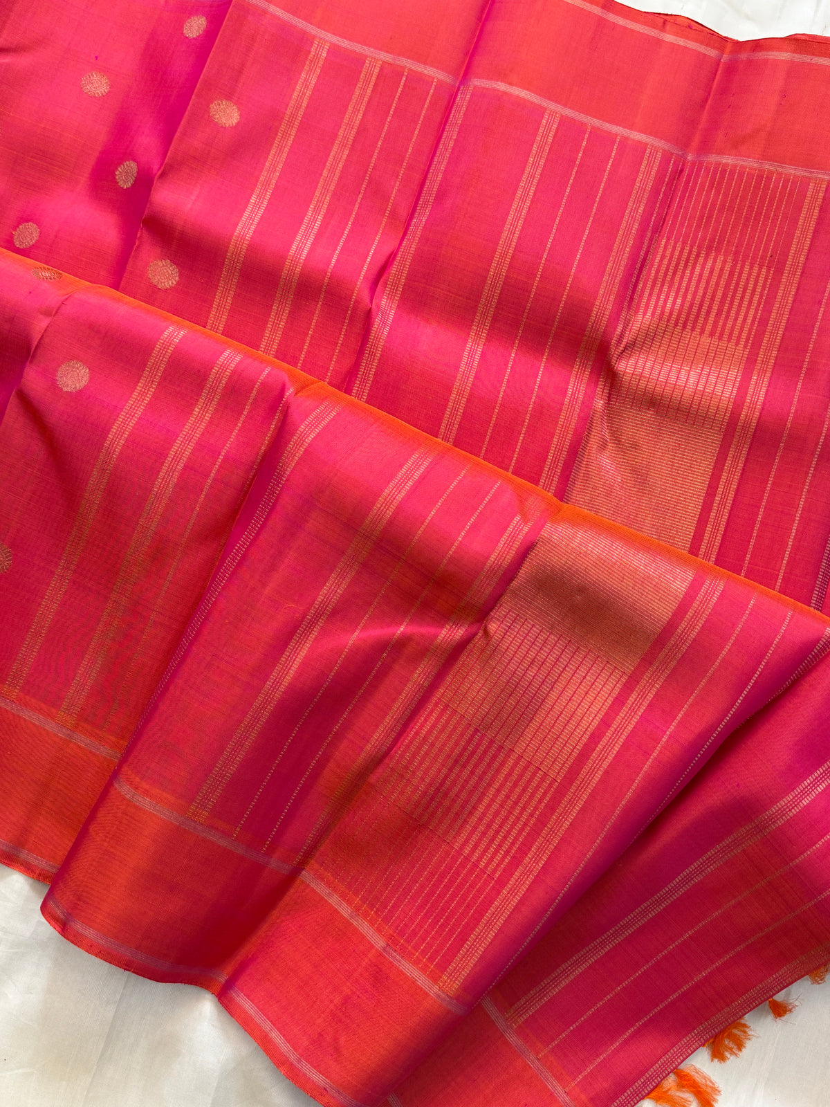Kanagambaram kamalam butta/ Kanjipuram silk saree clsa 10935