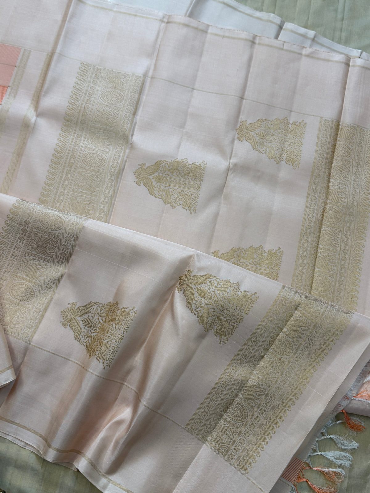 Pastel Chettinad kattam / Kanjipuram silk clsa 11628