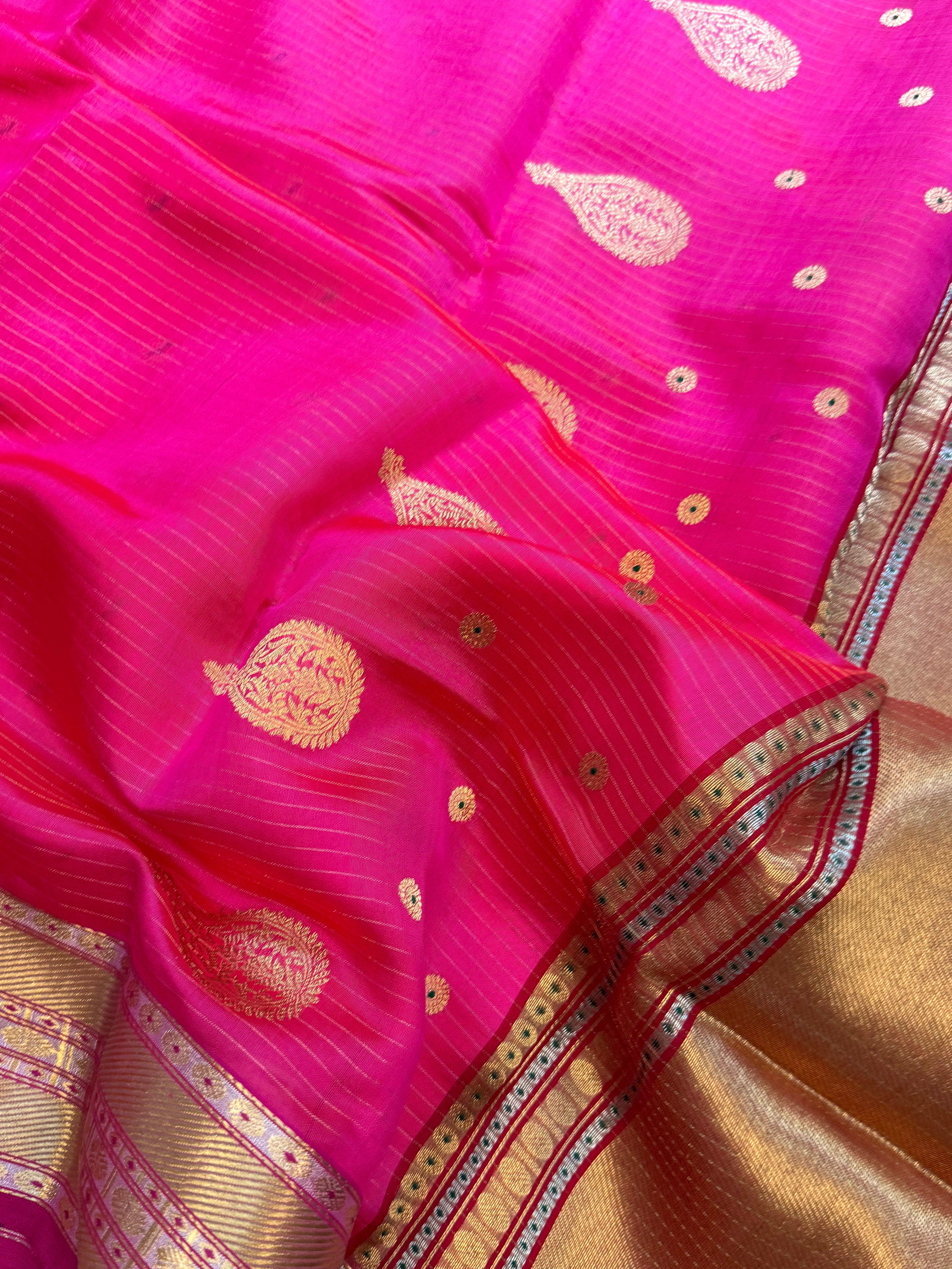 Ambe revival saree / revival Chanderi silk