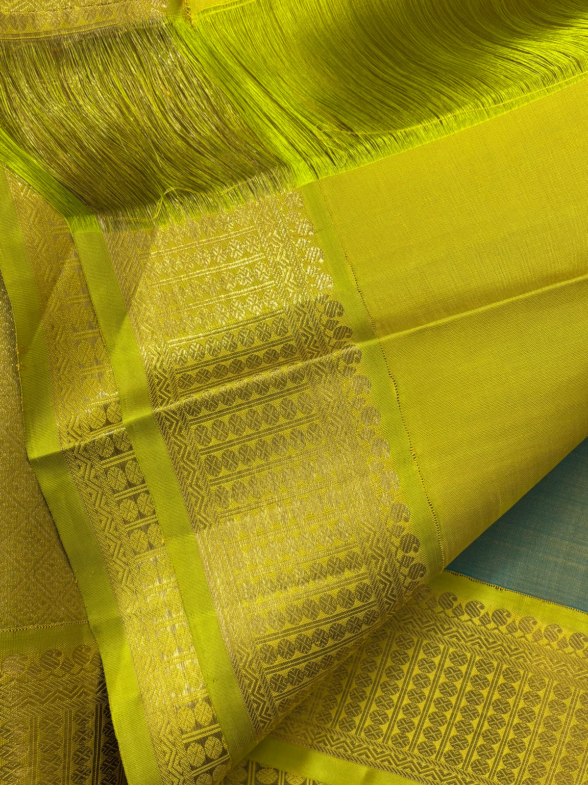 Concept saree-double pallu and double blouse Korvai/kanjipuram silk saree clsa 10956
