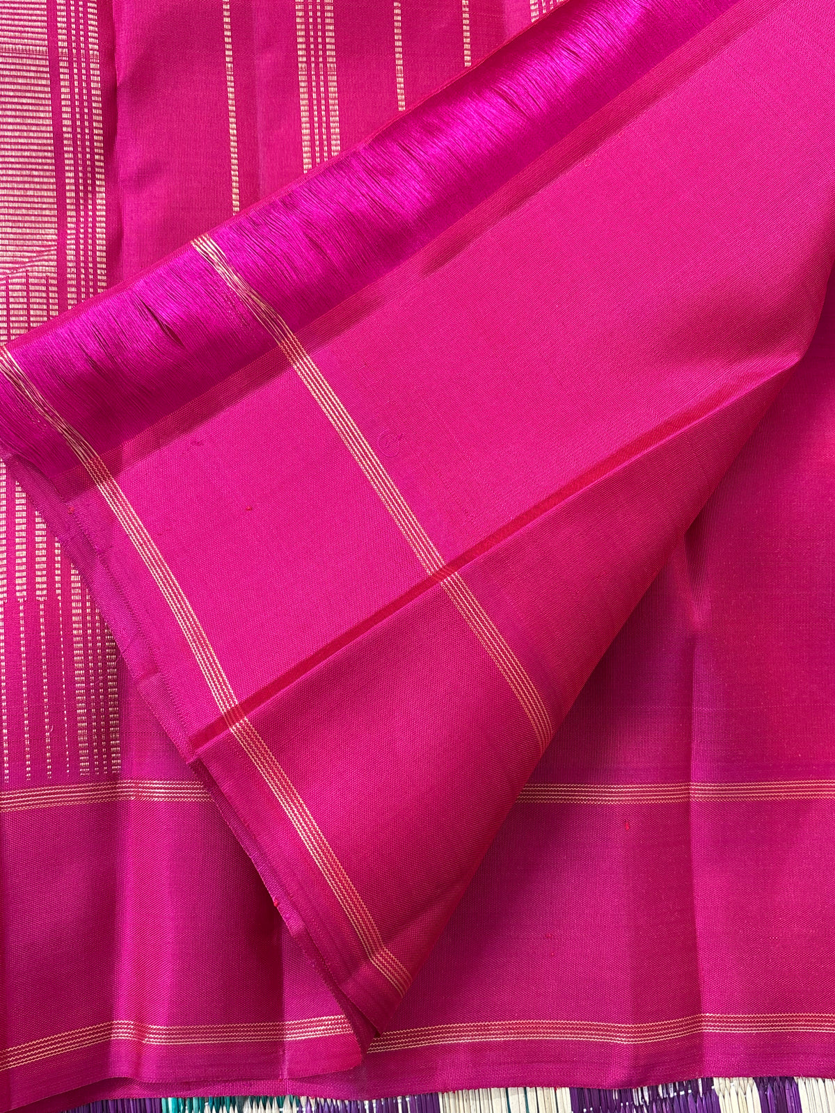 Reddish pink with pure zari butta/kanjipuram silk saree clsa 12320