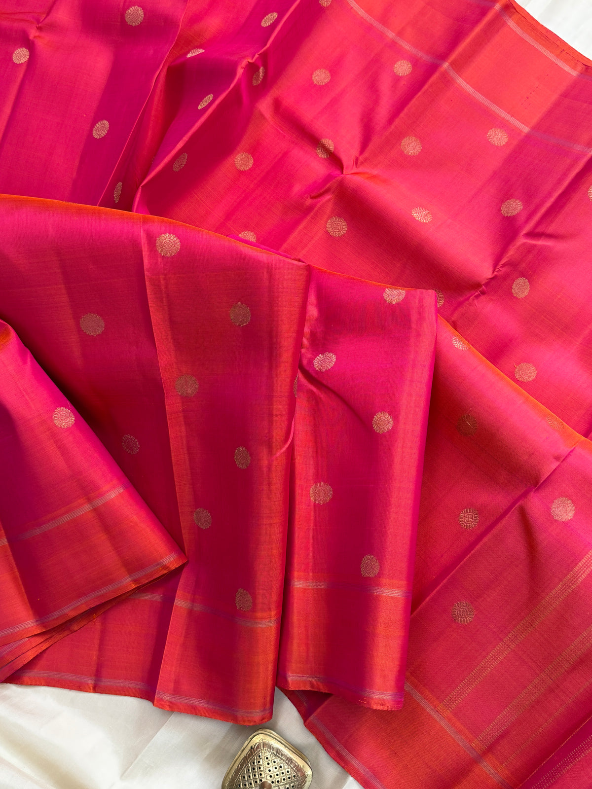 Kanagambaram kamalam butta/ Kanjipuram silk saree clsa 10935