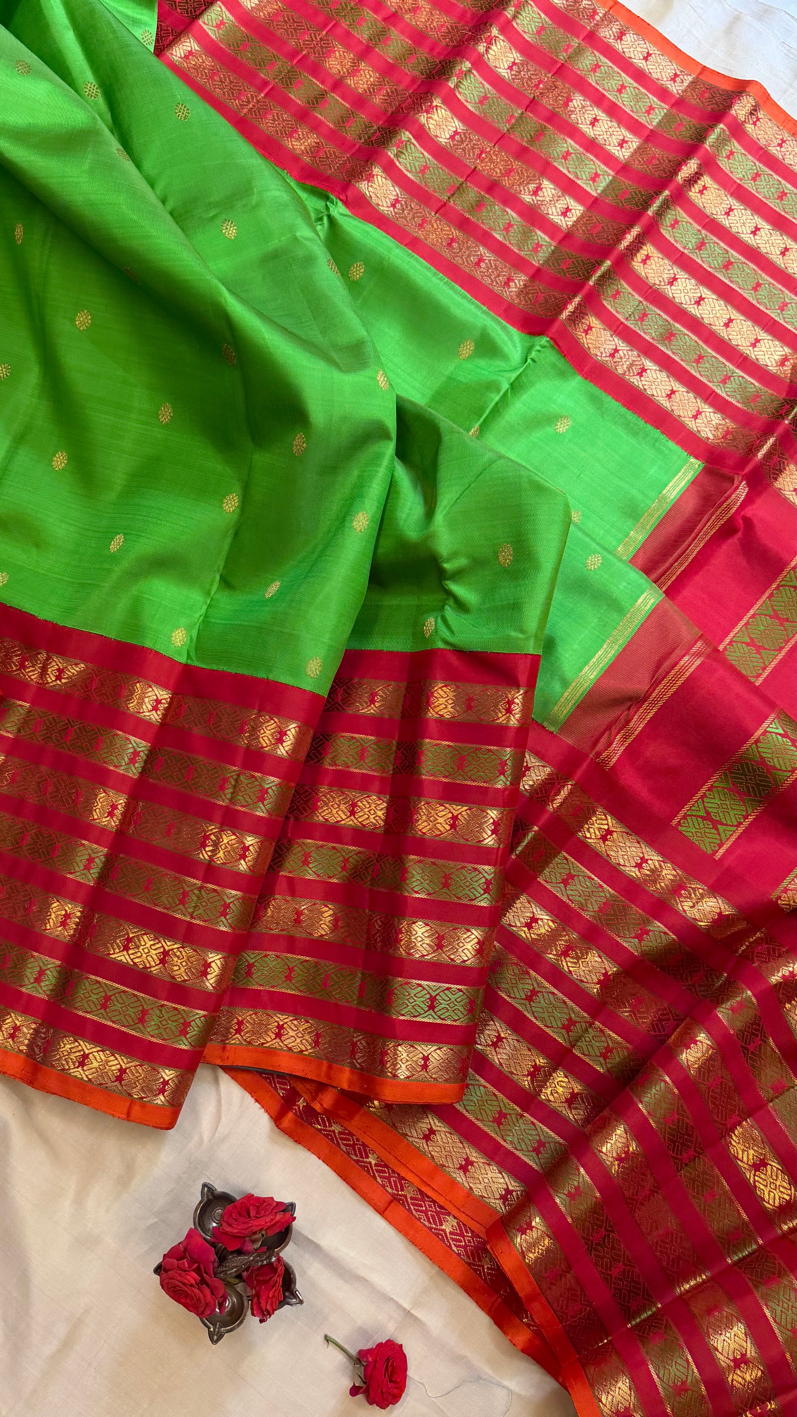 Vintage revival varisapet Kai Korvai / Kanjipuram silk