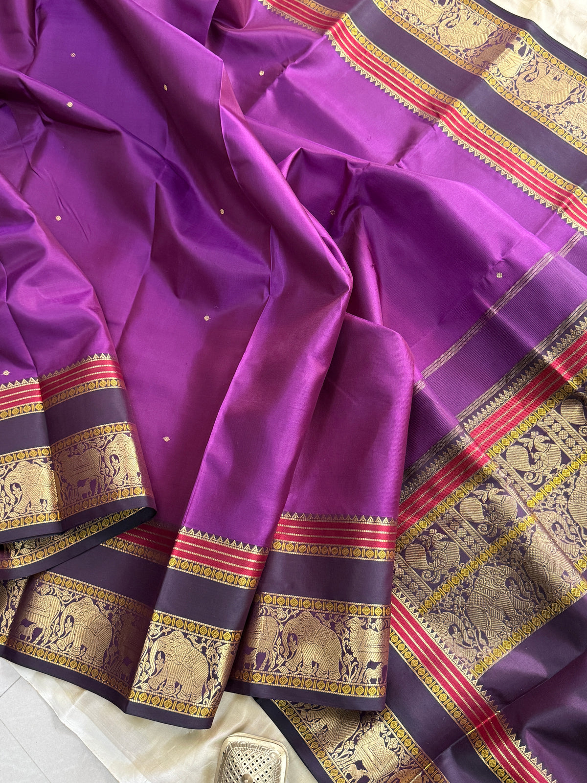 Purple unique border / Special Edition Silk CLSA11883