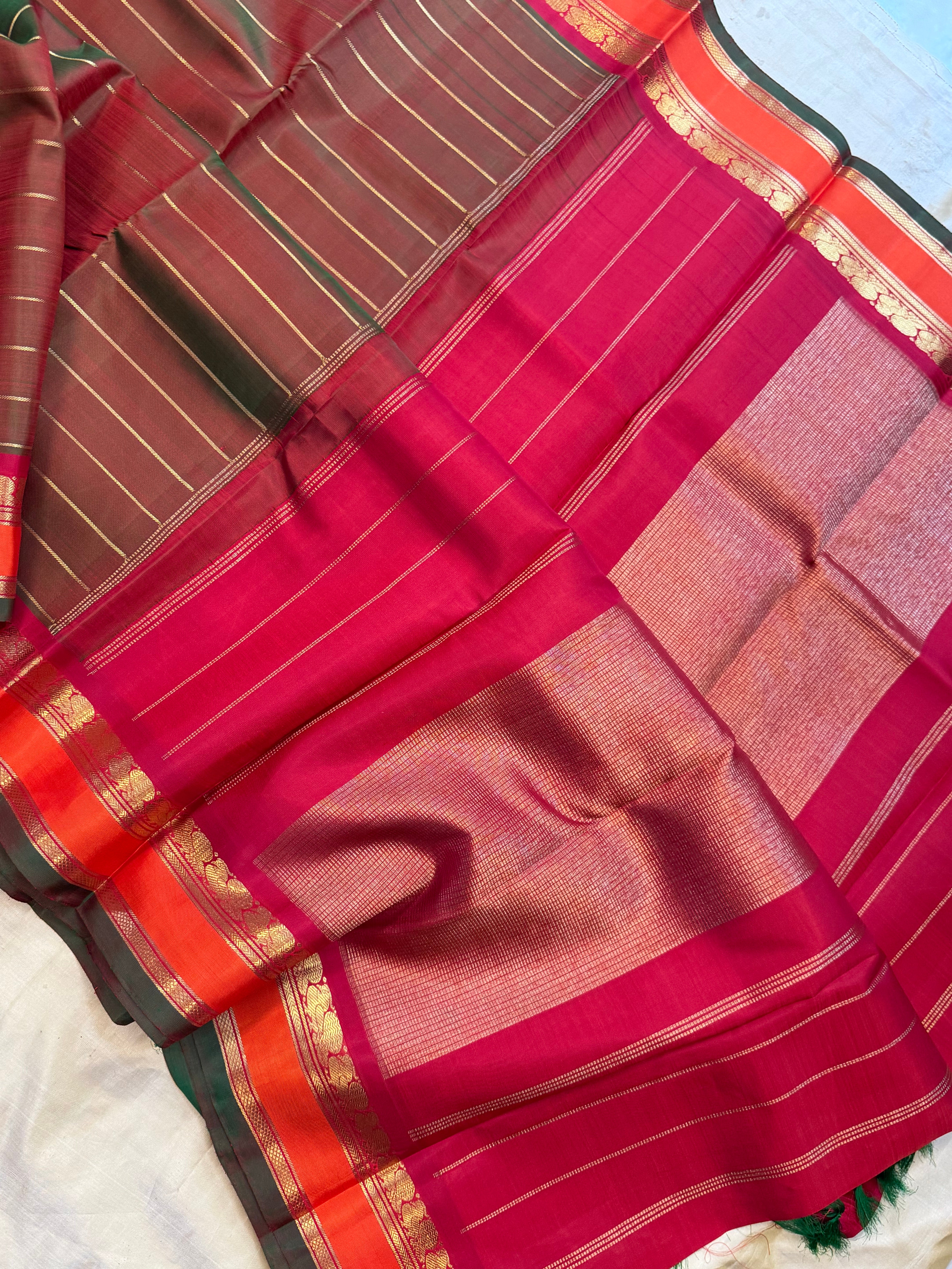 Manthulir veldhari / Kanjipuram silk
