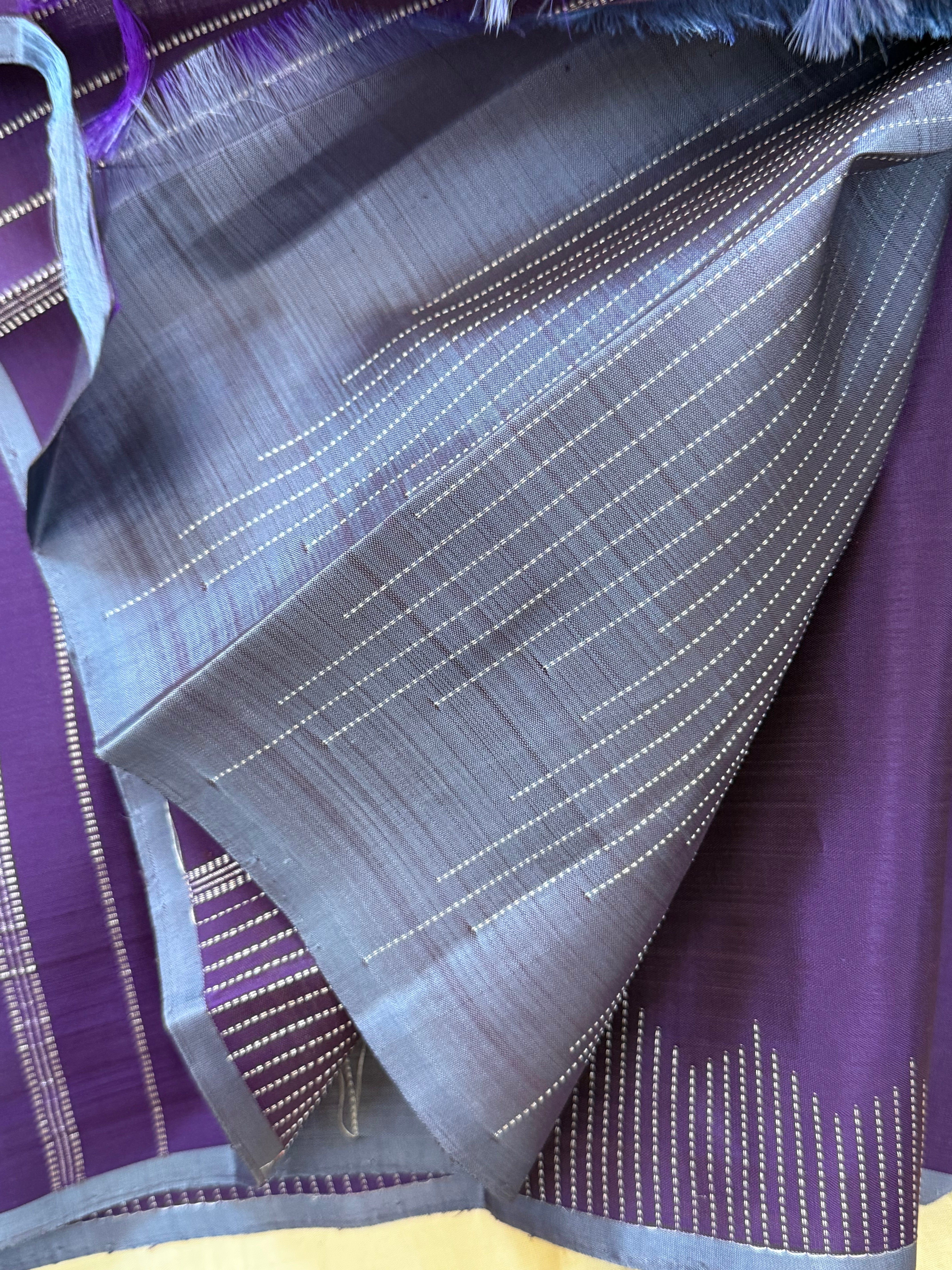 RAISING BODY ZARI LINE /KANJIPURAM SILK SAREE CLSA 10918