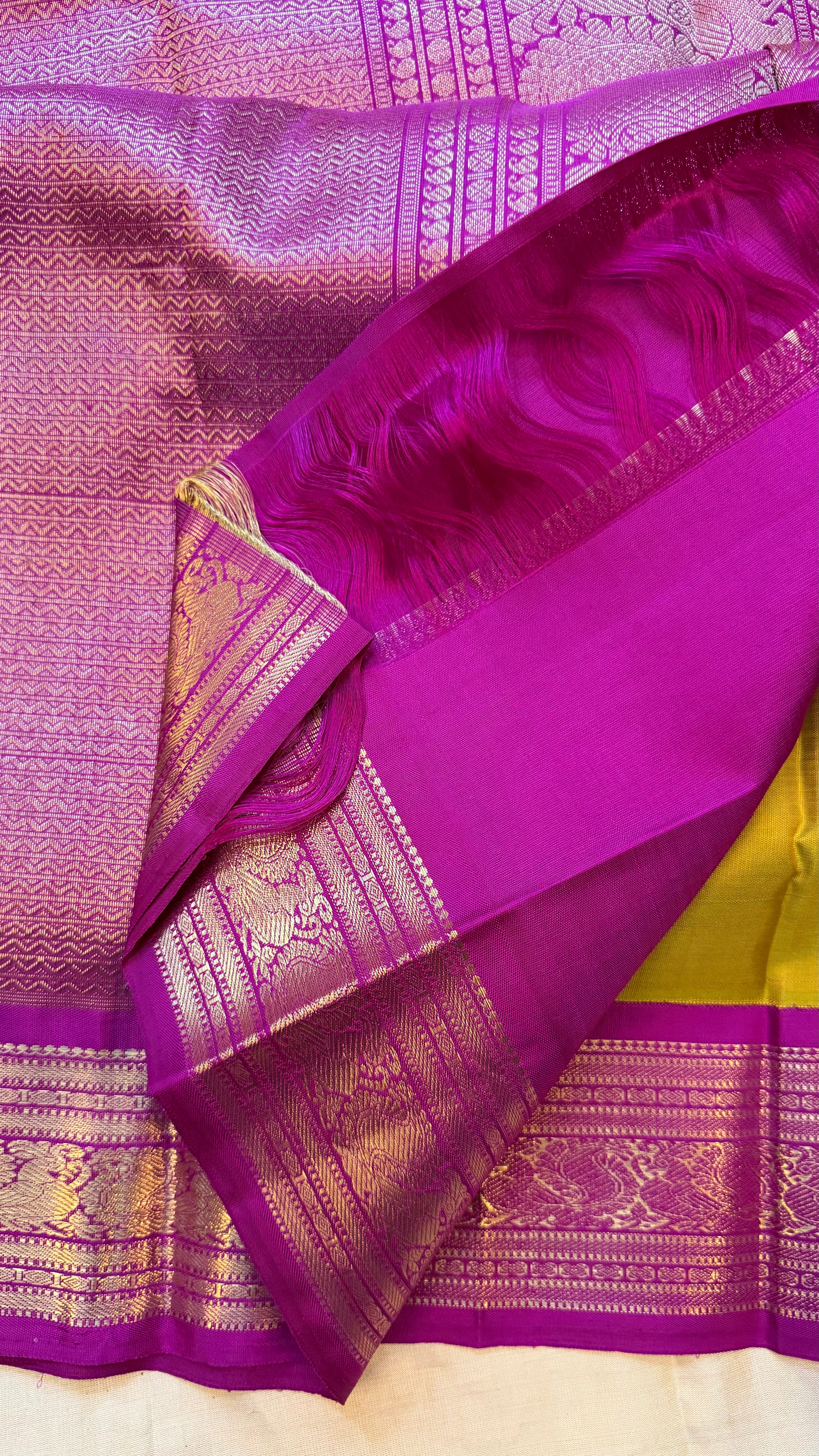 Sampanga Korvai /Kanjipuram silk