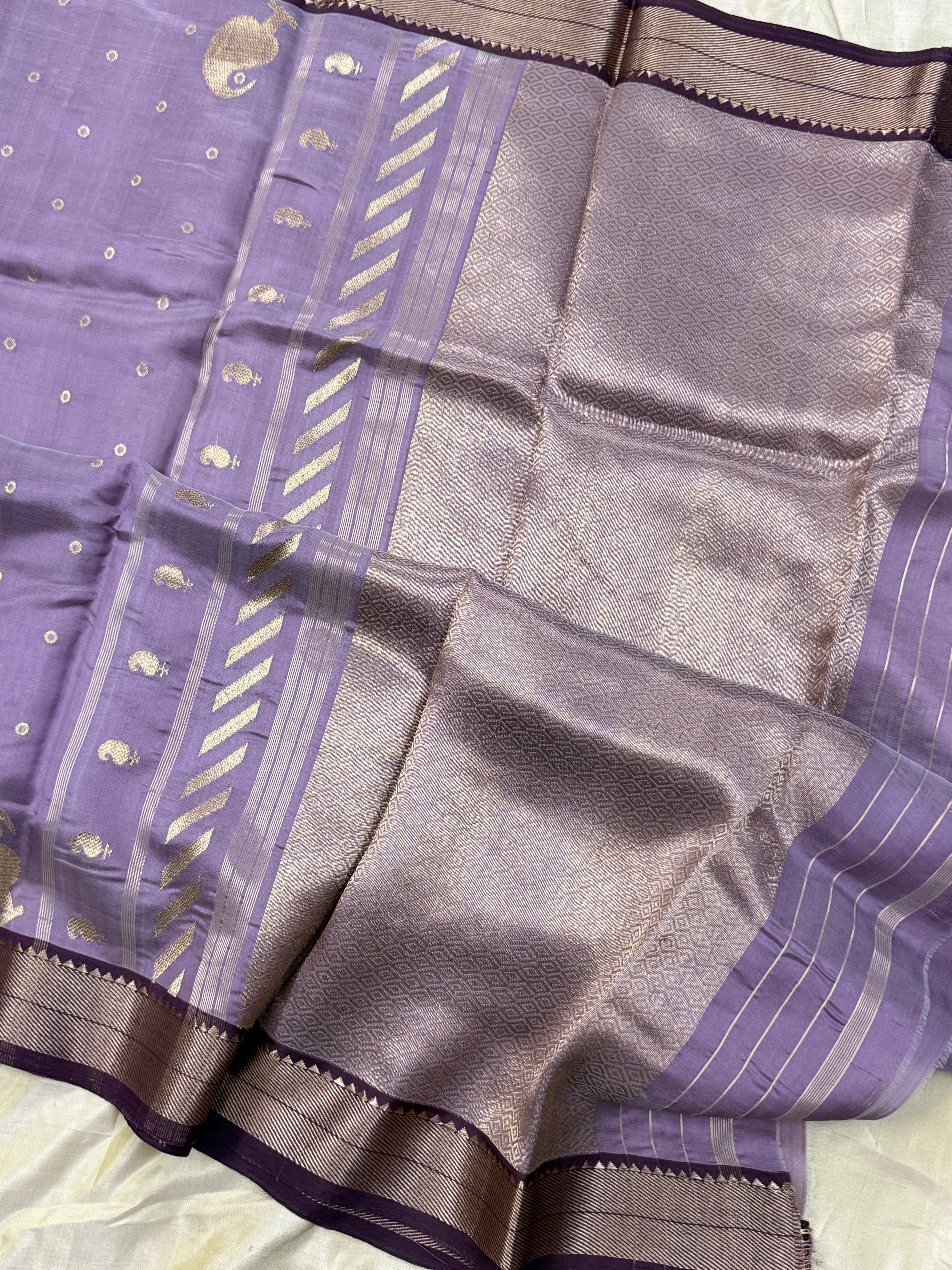 Lavender Ektara butta / Chanderi Silk