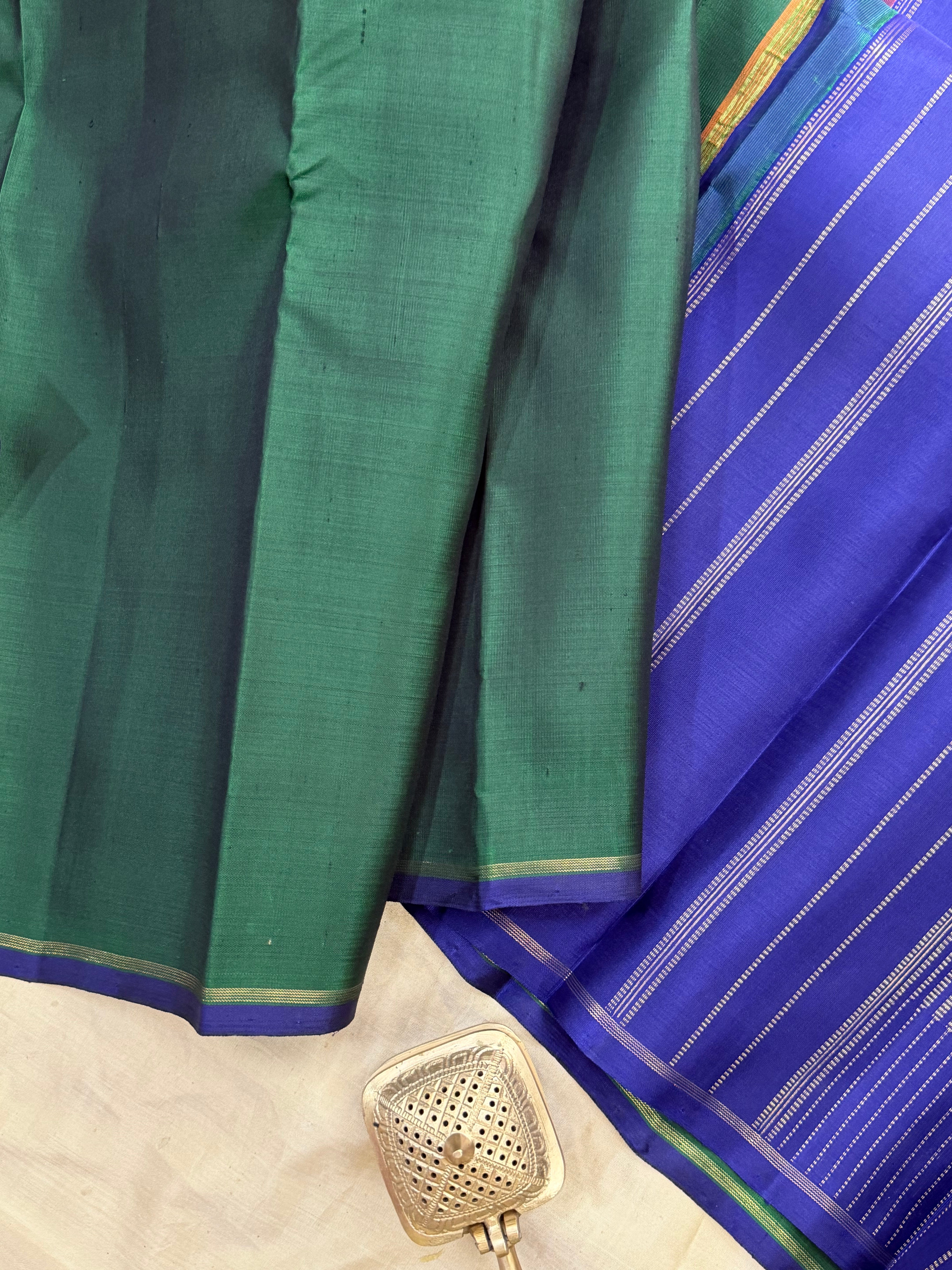 Half and half Korvai Kanjipuram / Budget friendly Kanjipuram silk sarees