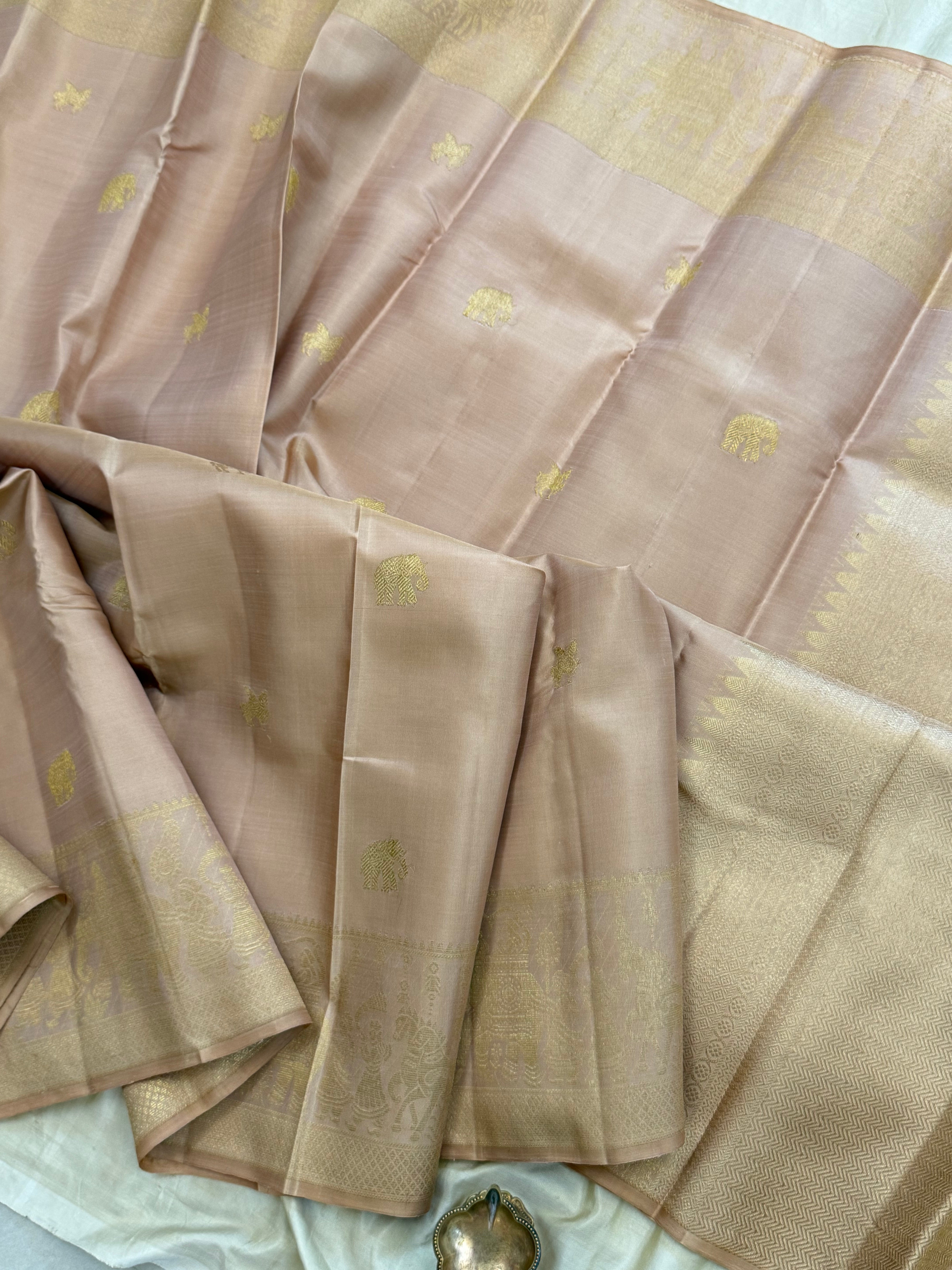 Cream colour body / Arani silk CLSA 10066