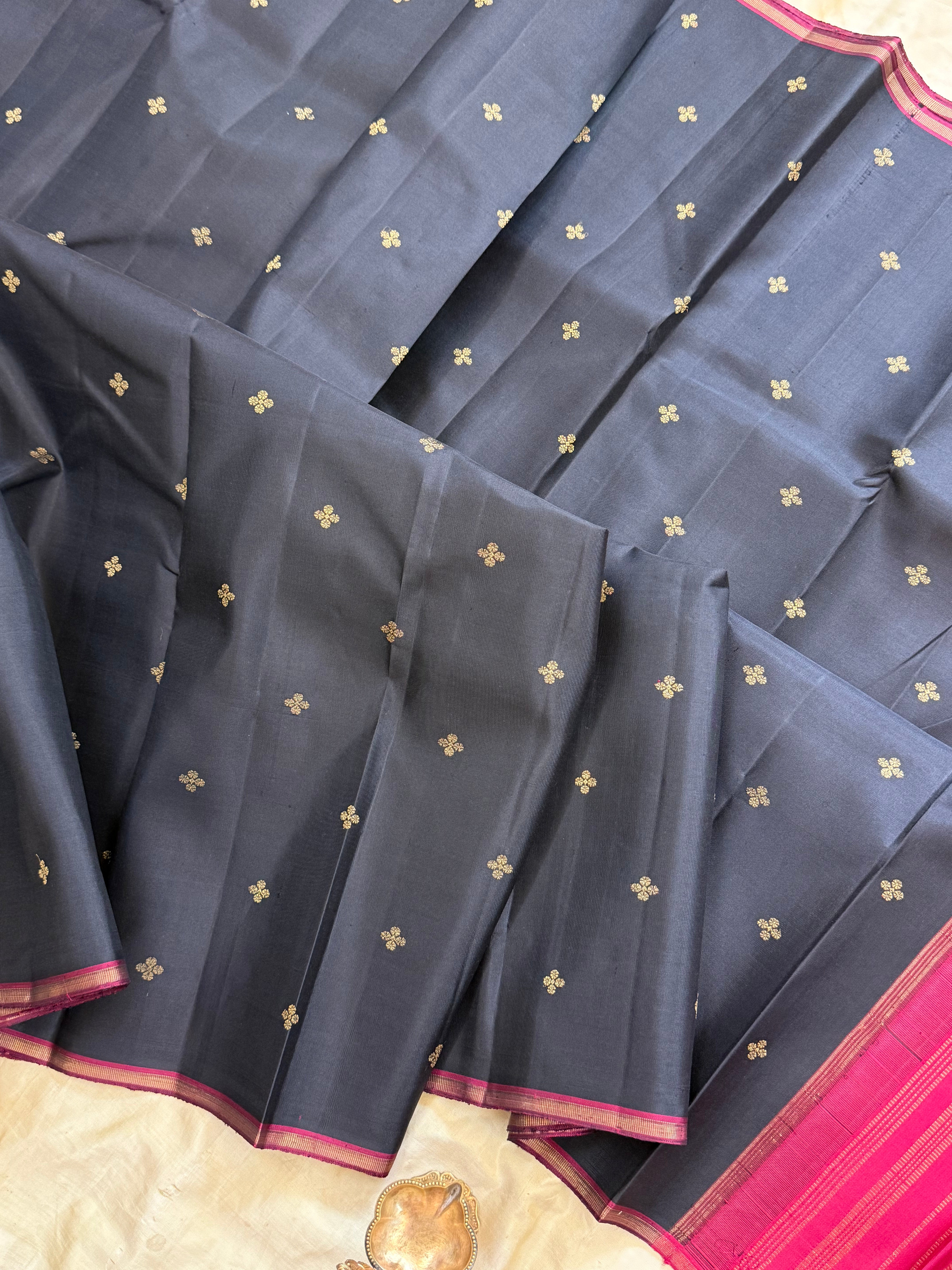 BODY ZARI BUTTA BLOCK /KANJIPURAM SILK SAREE CLSA 10920