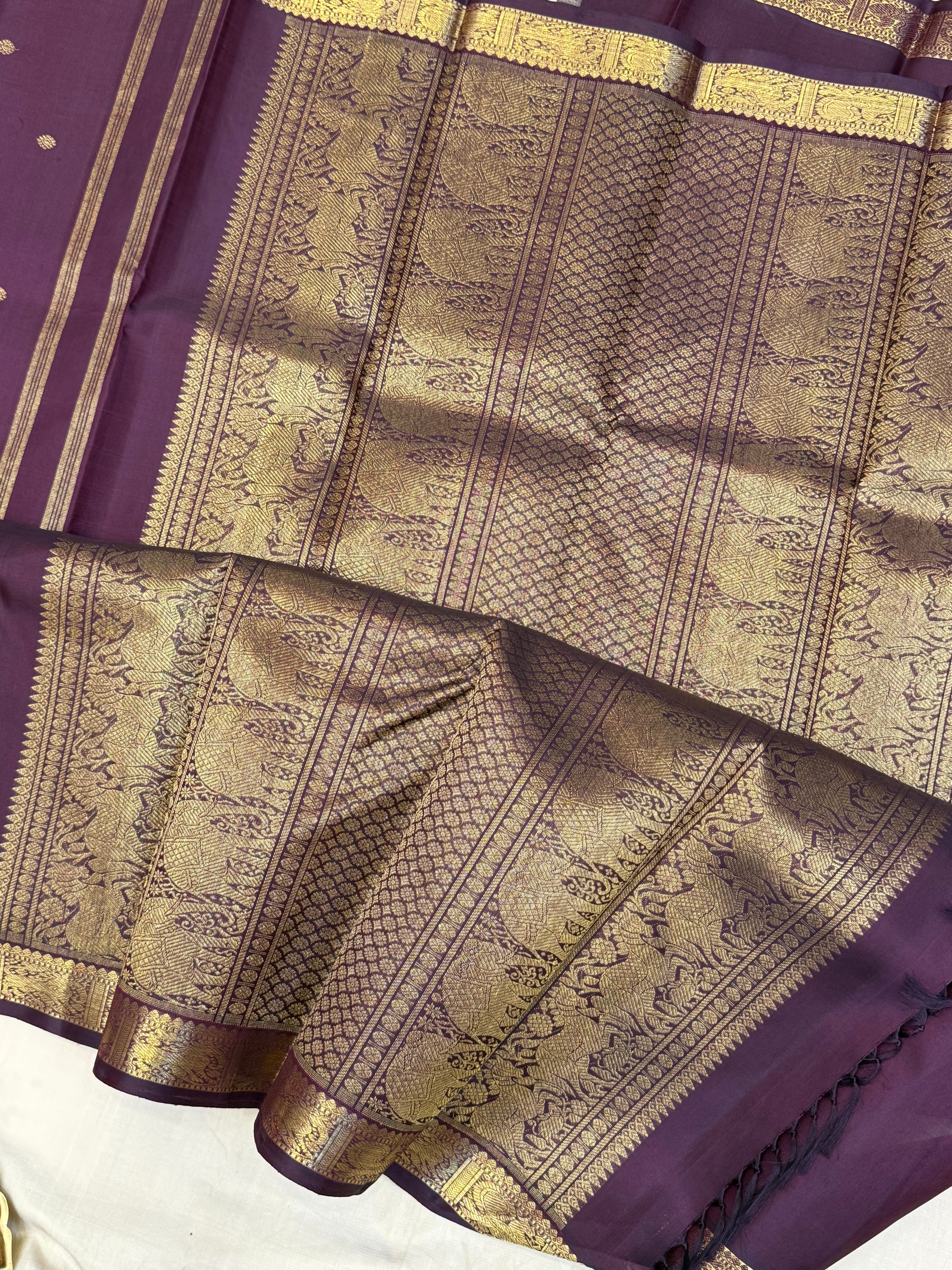 Kalyani: Paaku small border / kanjipuram silk