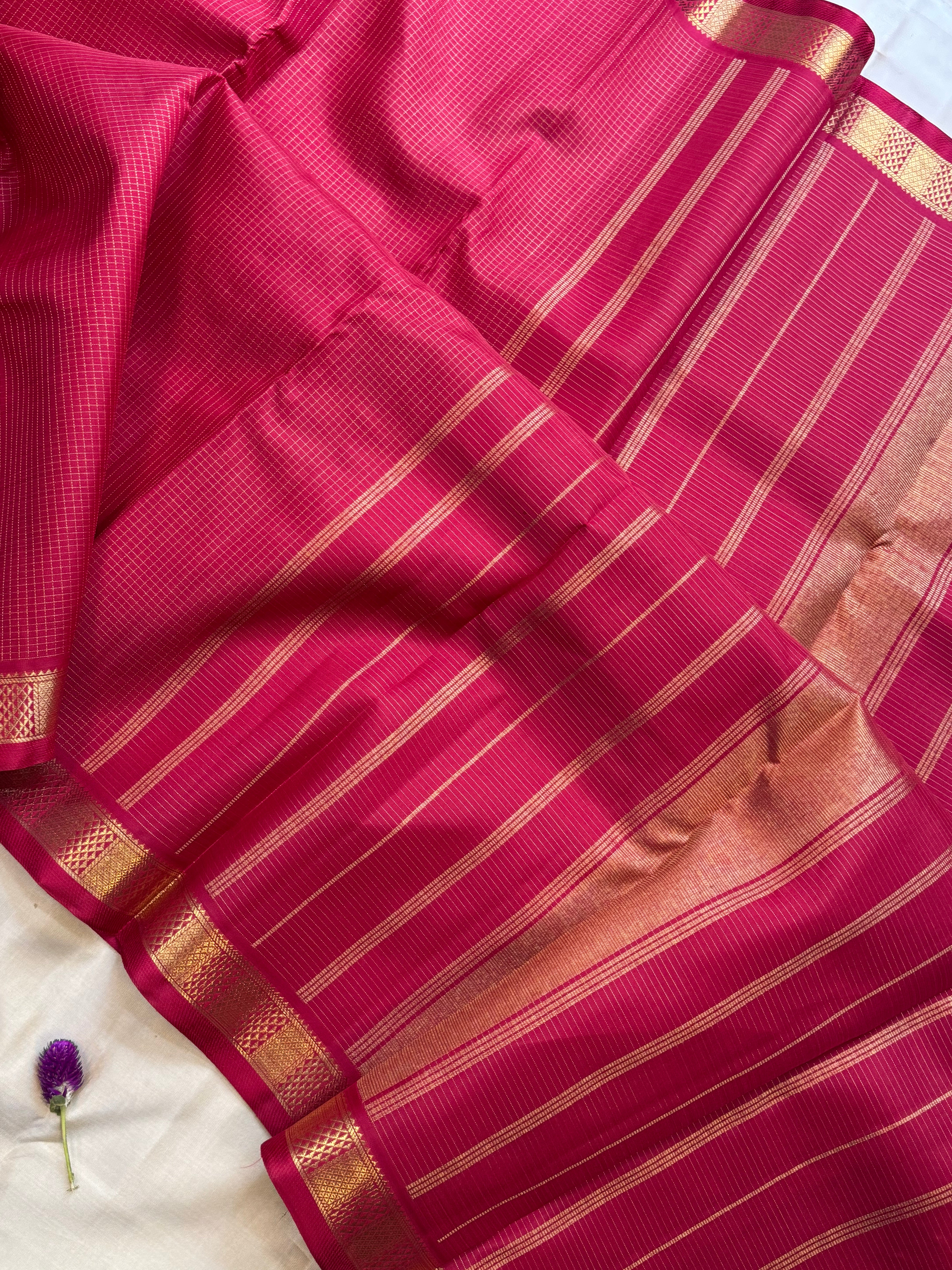 Red Zari kattam/ kanjipuram silk saree