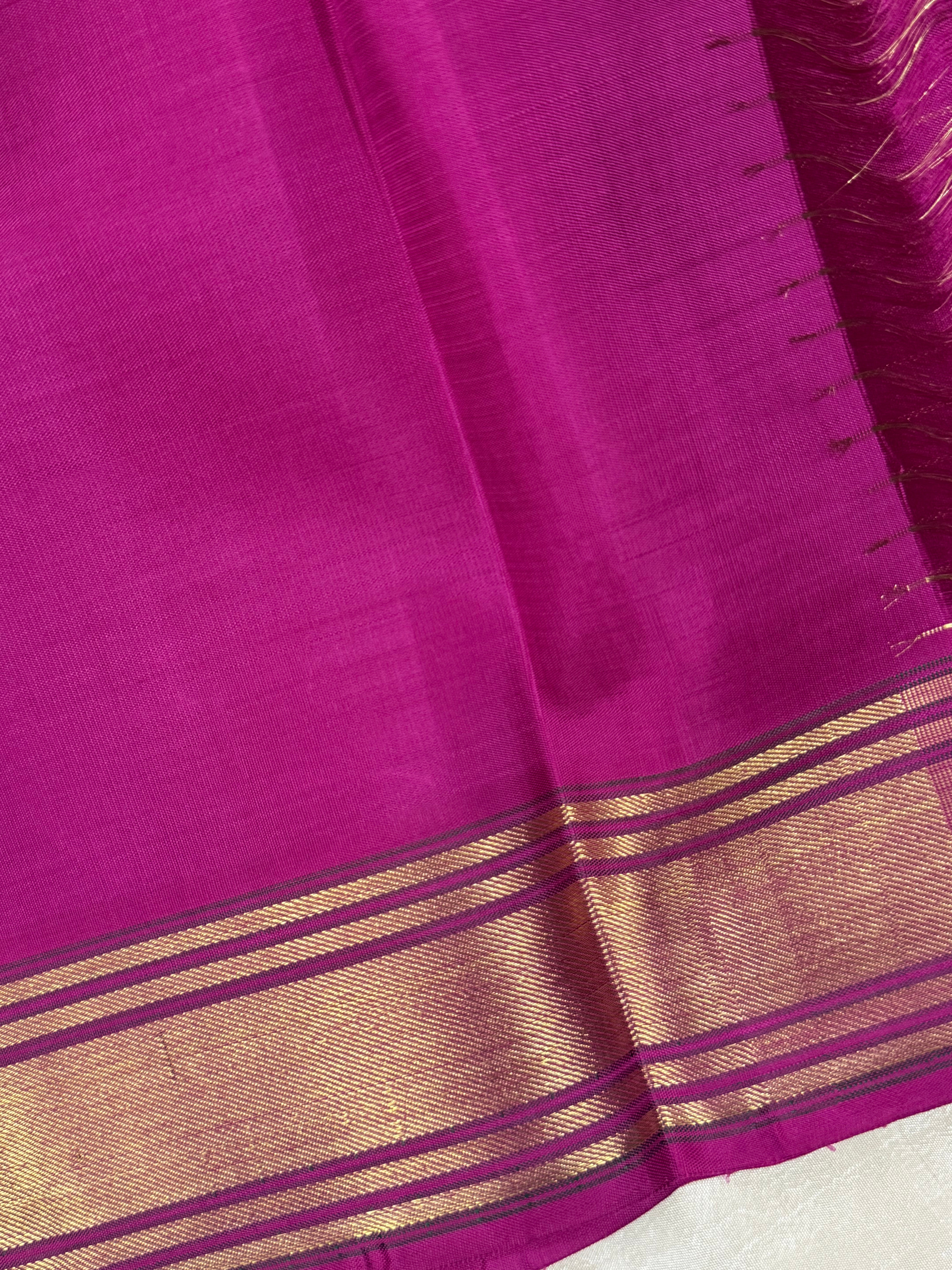 Pink zari kattam - unique pallu / Kanjipuram silk