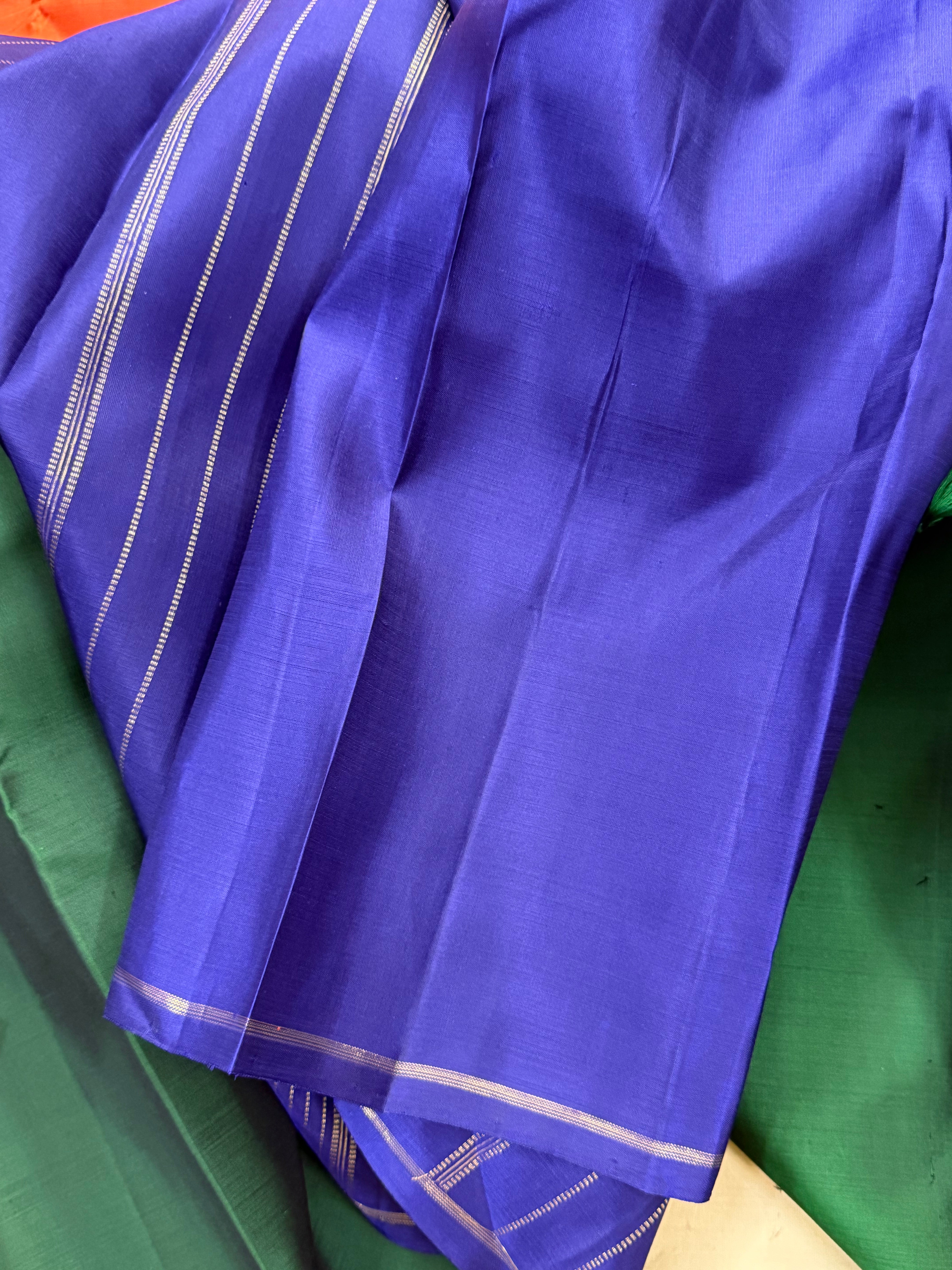 Half and half Korvai Kanjipuram / Budget friendly Kanjipuram silk sarees