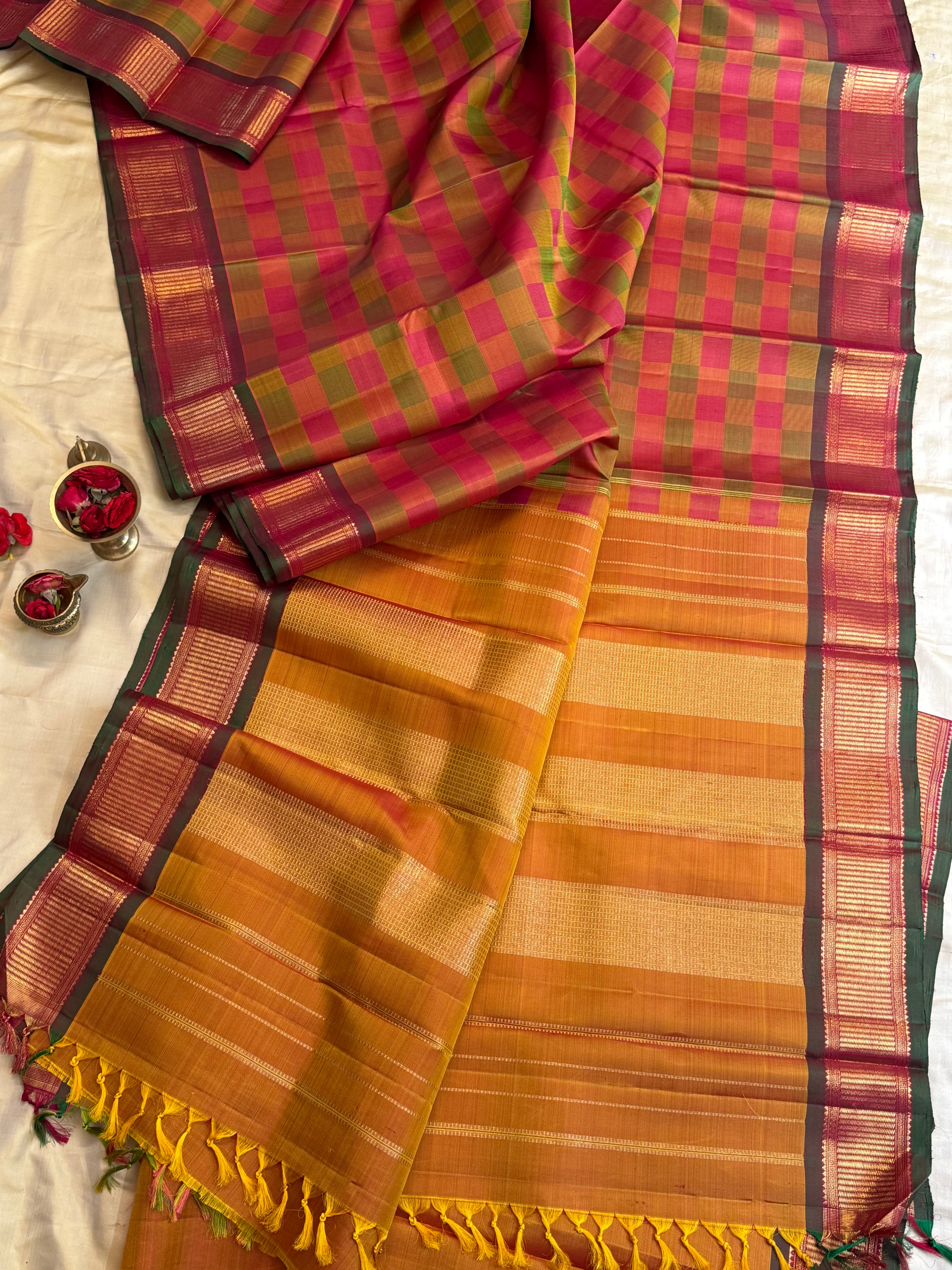 Pai madi watch pet / kanjipuram silk