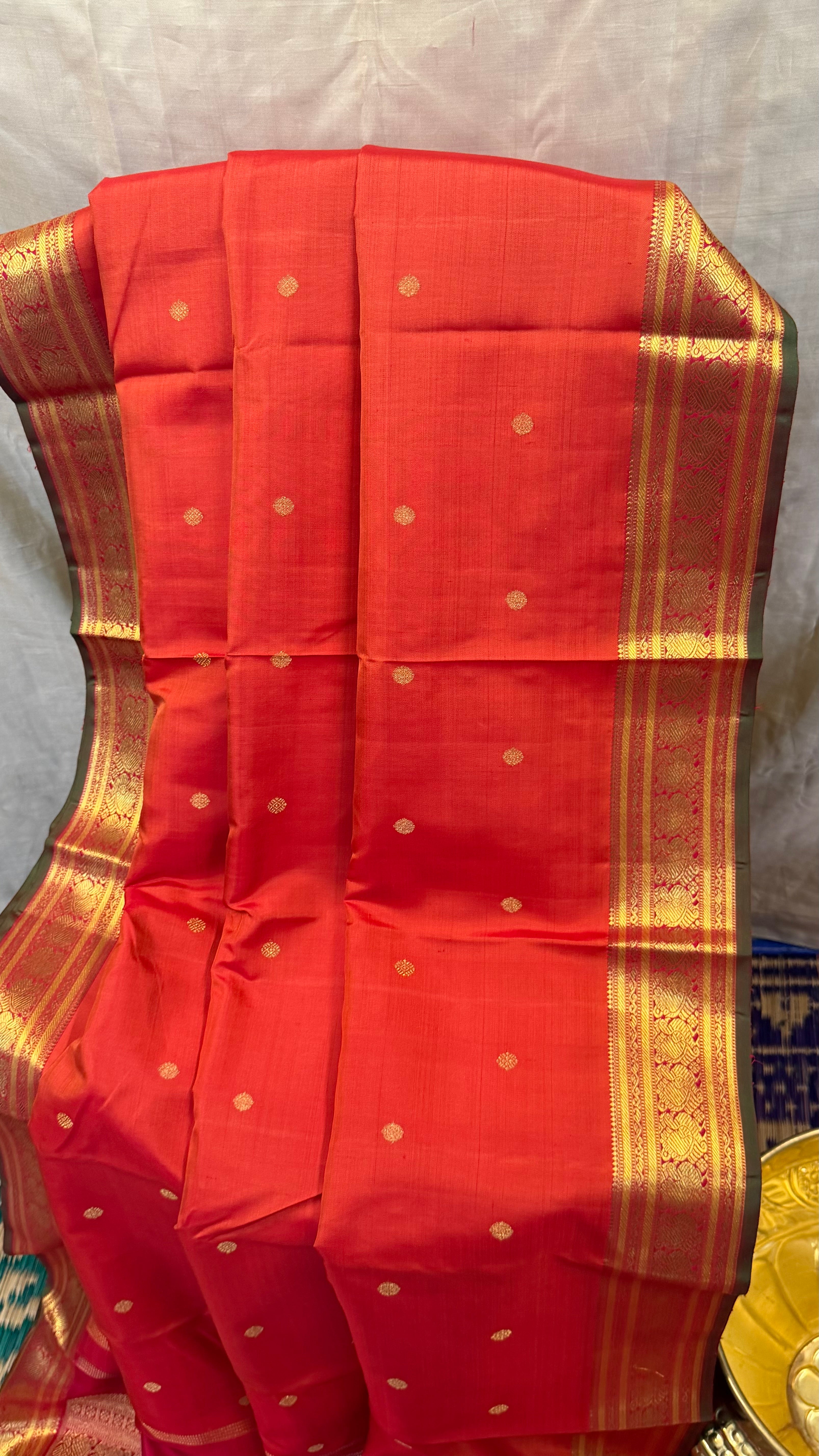 Swapnam: Rust annam pet / Kanjipuram silk