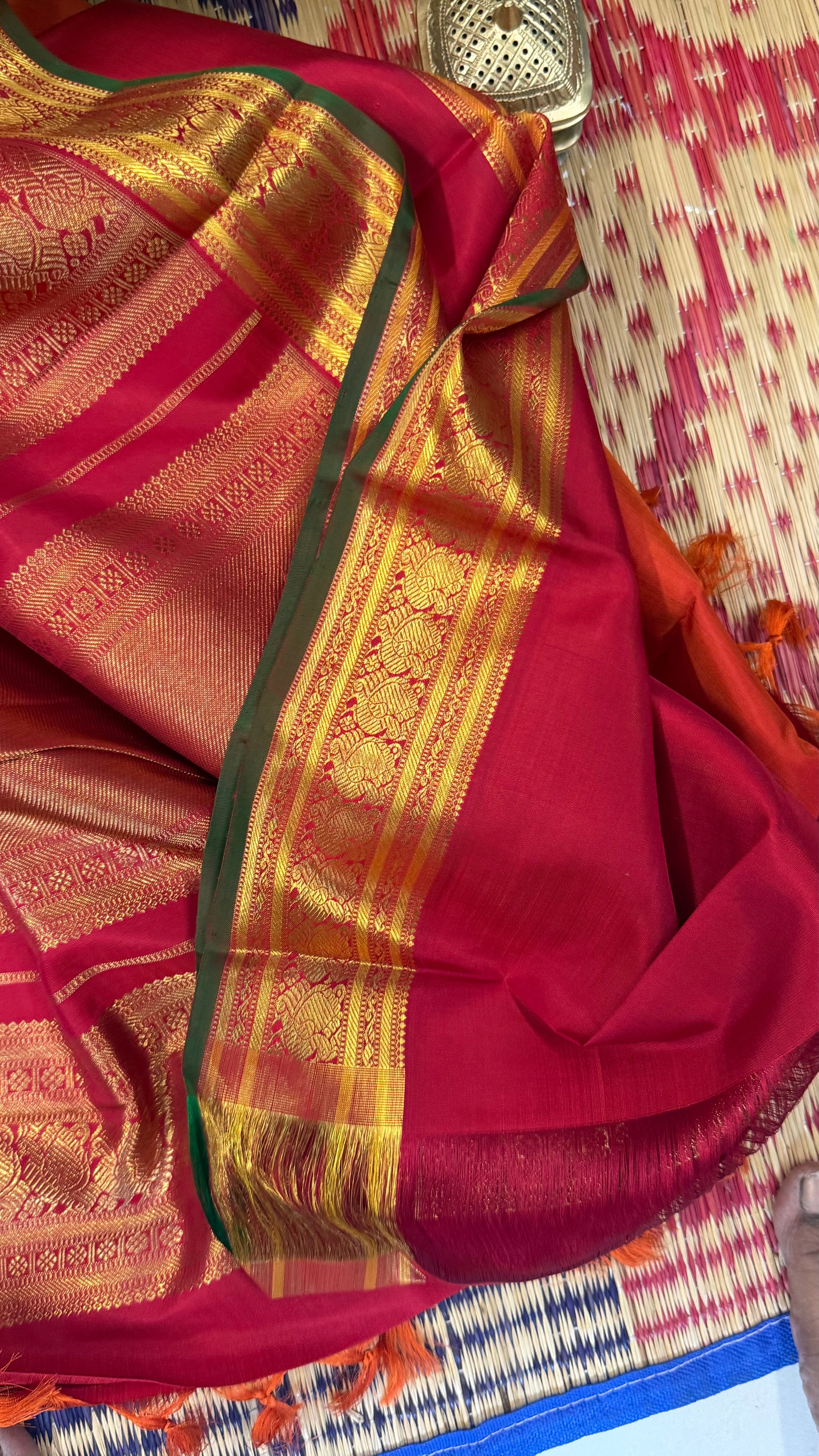 Swapnam: Rust annam pet / Kanjipuram silk