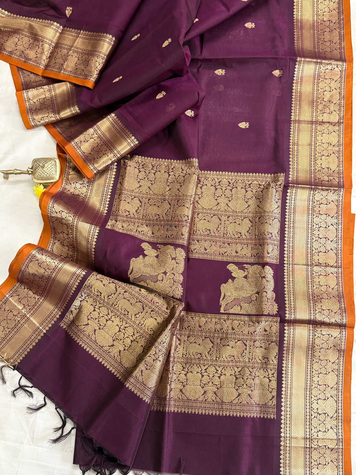 Paaku iruthalaipakshi butta/ Silk Cotton Saree CLSA11514