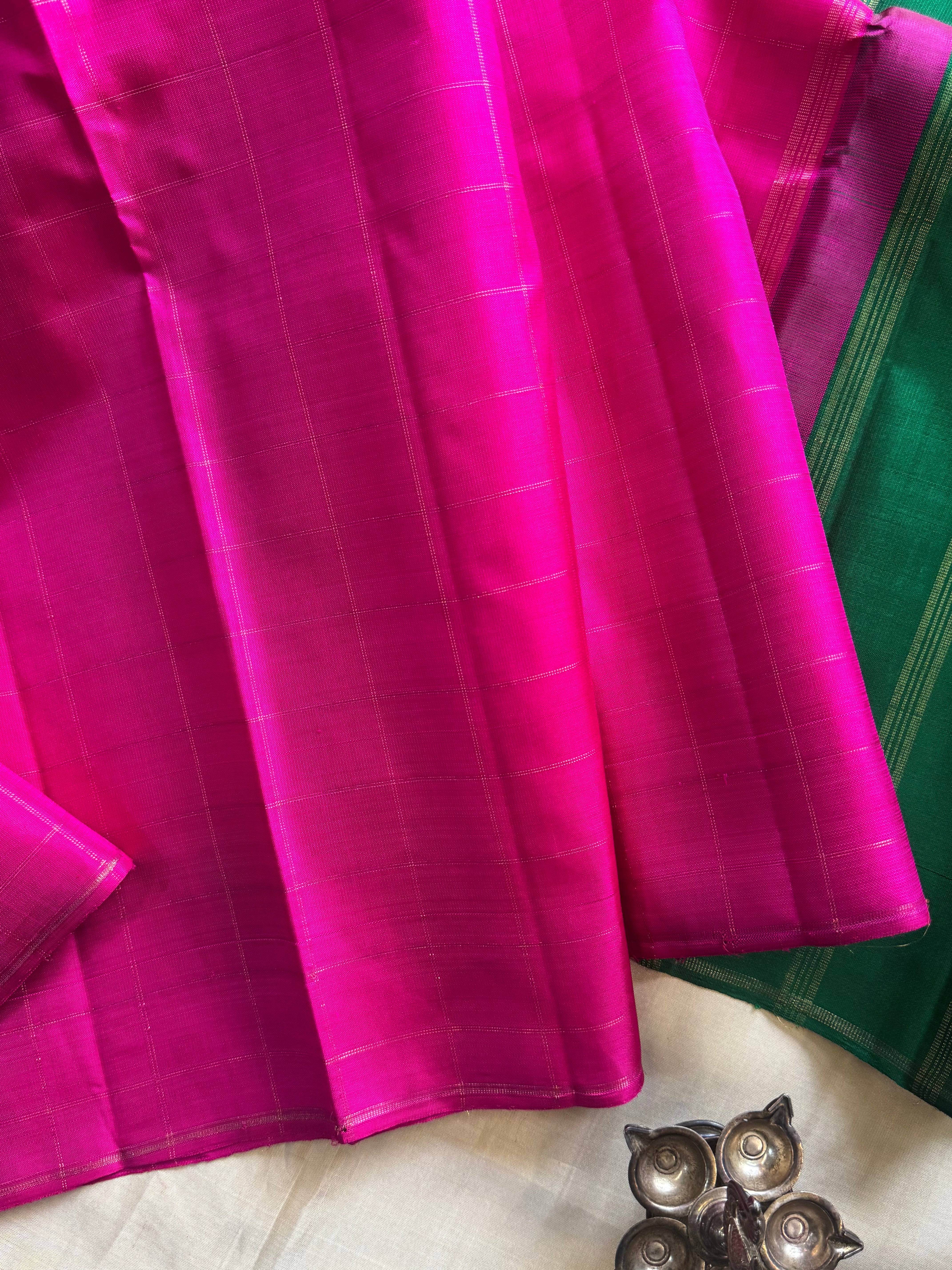 Pink Zari Kattam kanjipuram silk