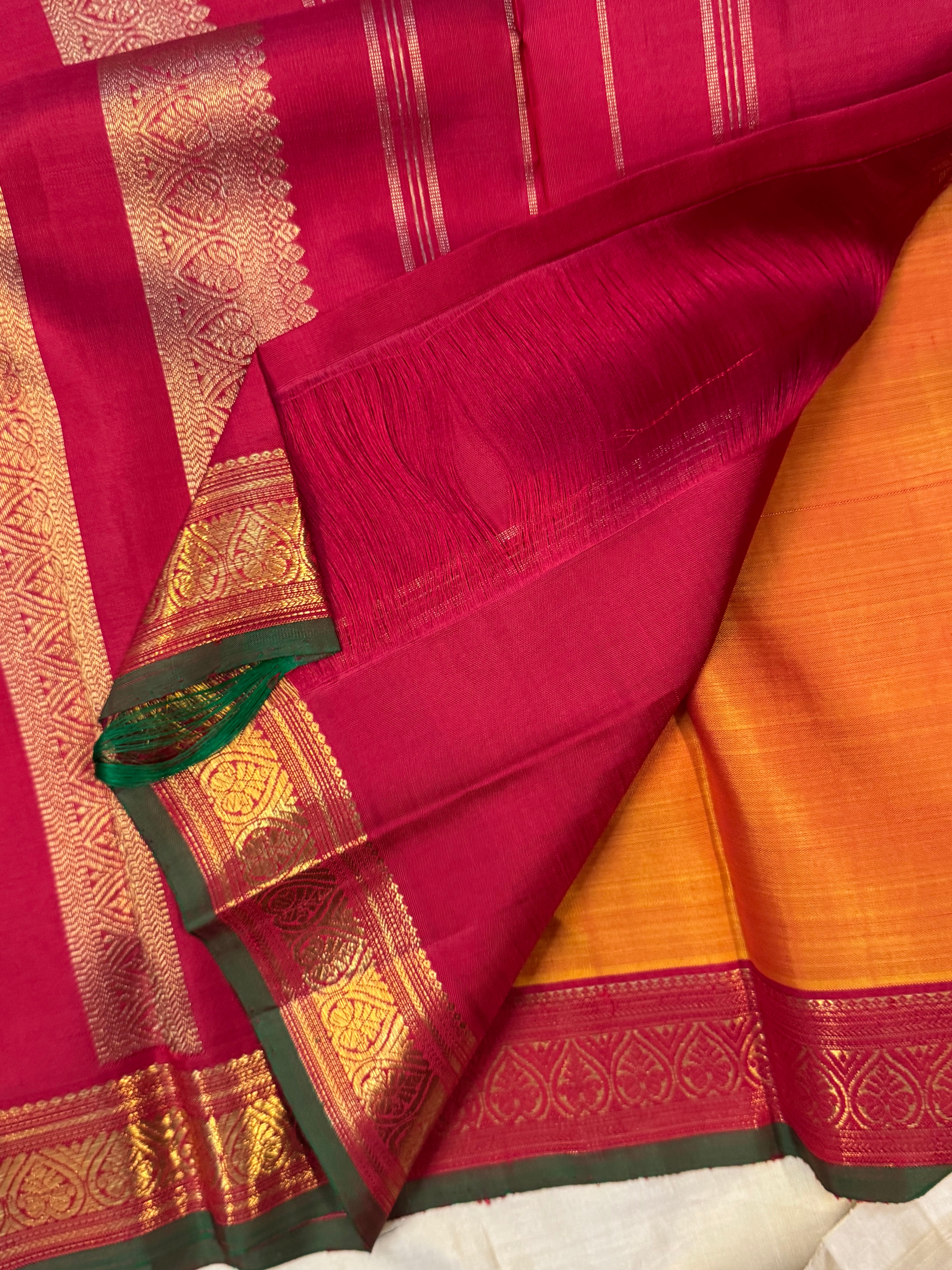 Swapnam : Simha color jadanagam / kanjipuram silk
