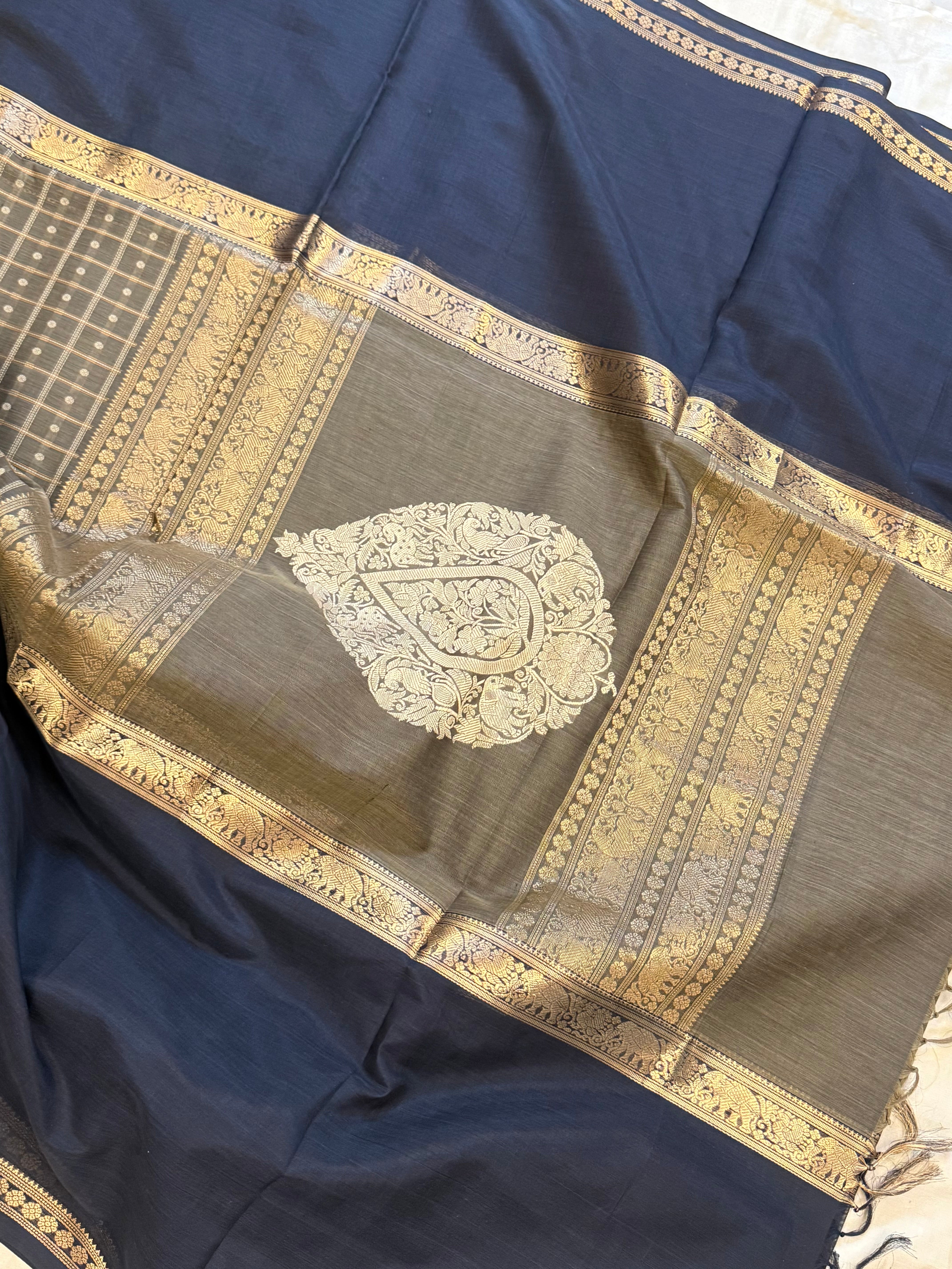 Mubbagam unique palla / Silk Cotton