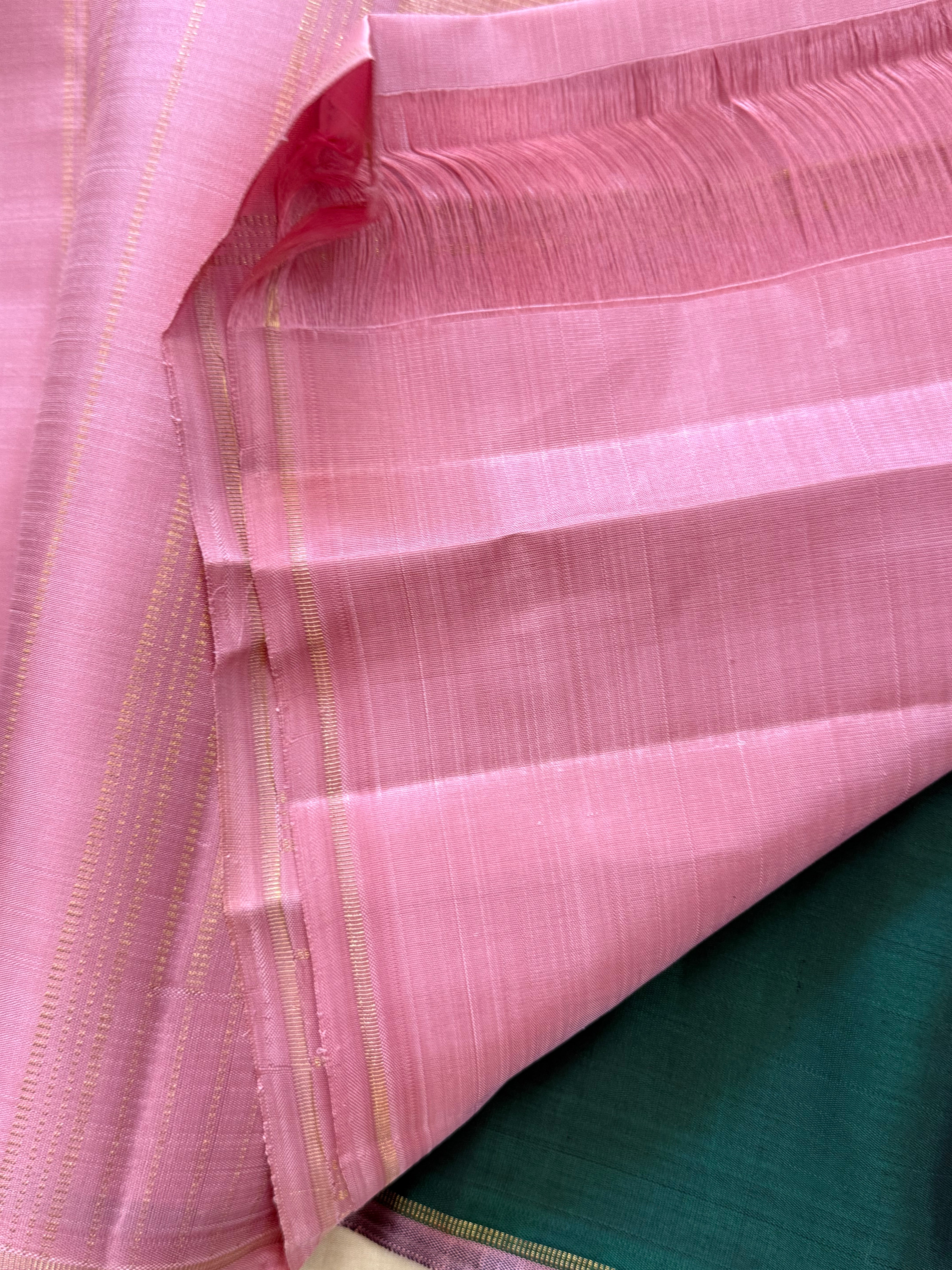 DARK GREEN BODY / KANJIPURAM SILK SAREE CLSA 10698