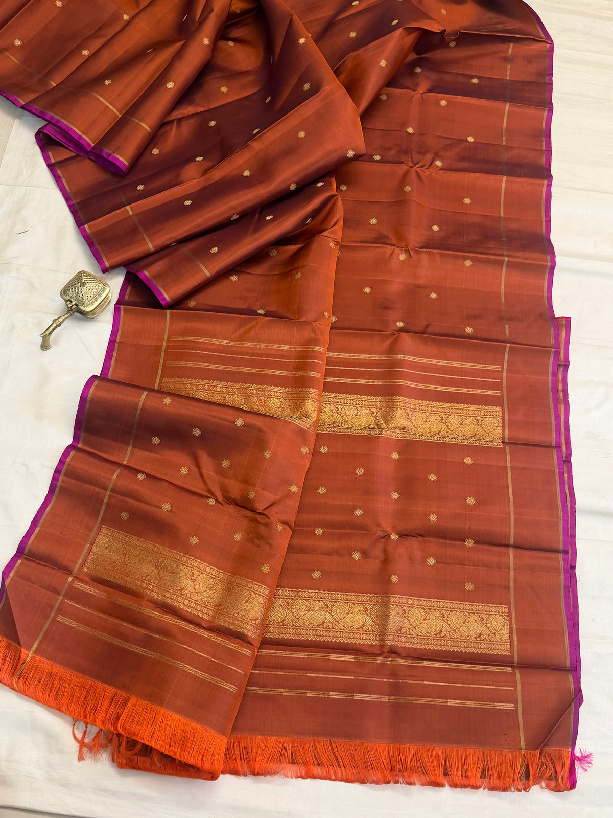 Rust Butta /Silk Kanjipuram CLSA11562
