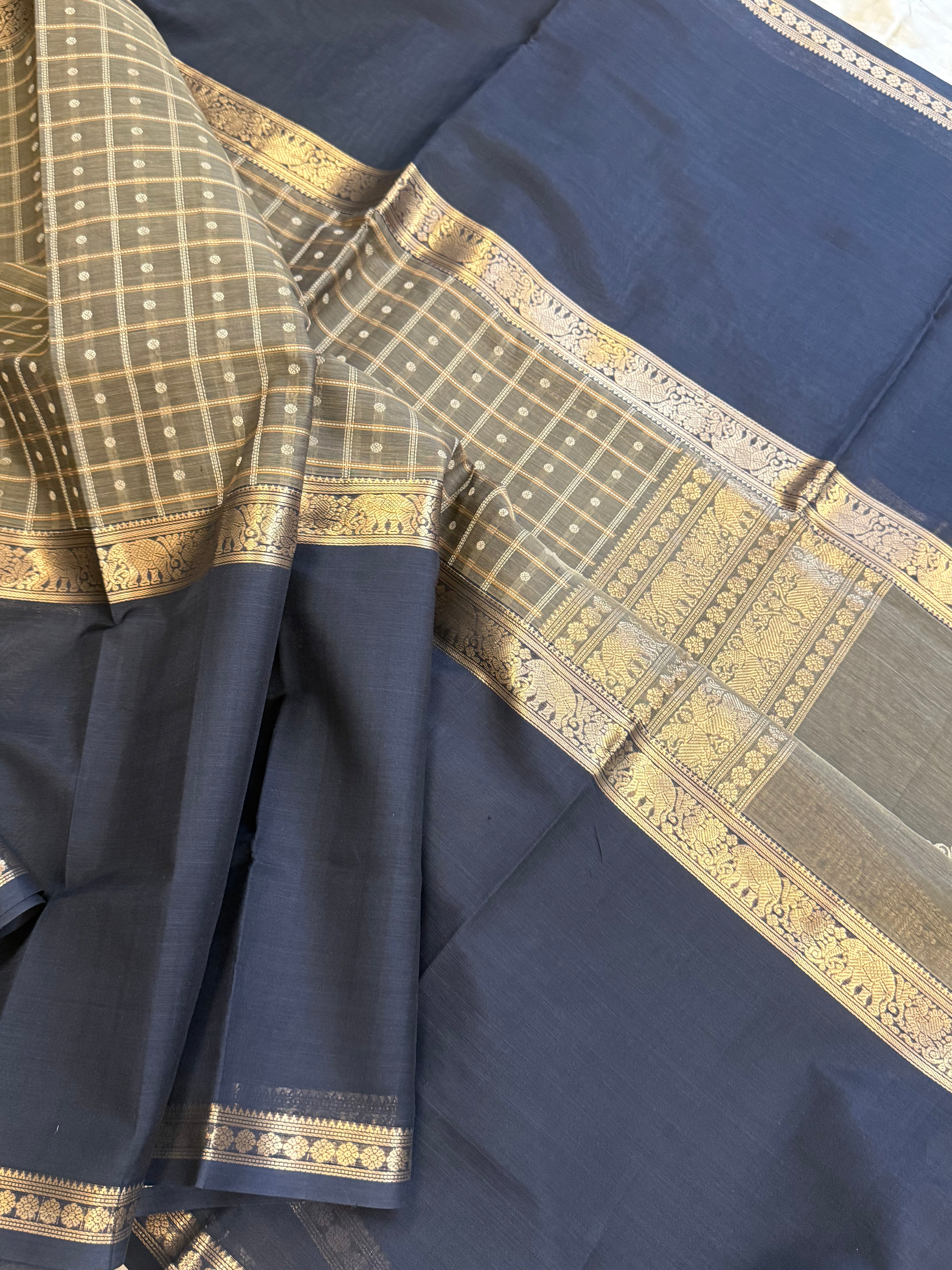 Mubbagam unique palla / Silk Cotton