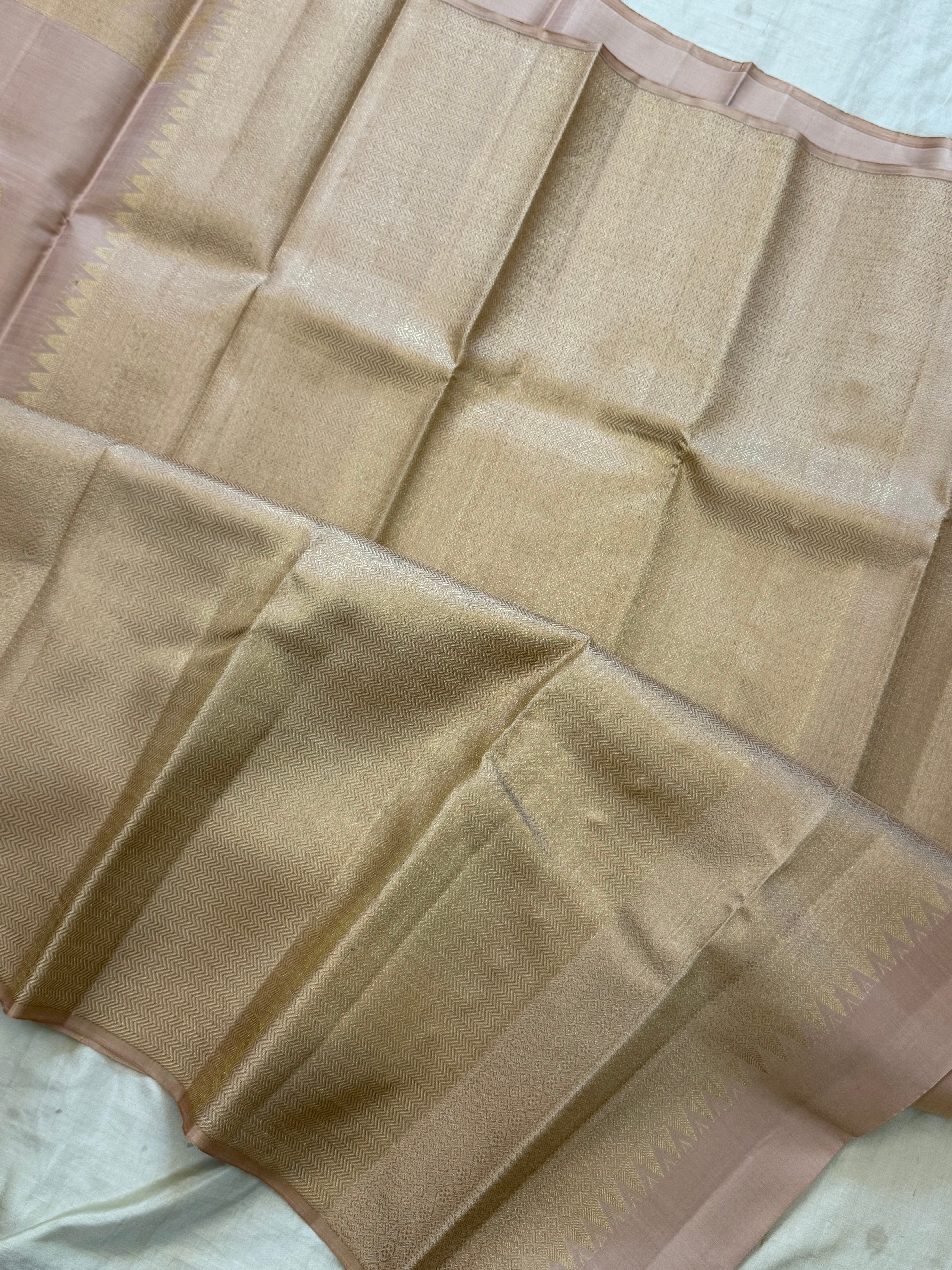 Cream colour body / Arani silk CLSA 10066