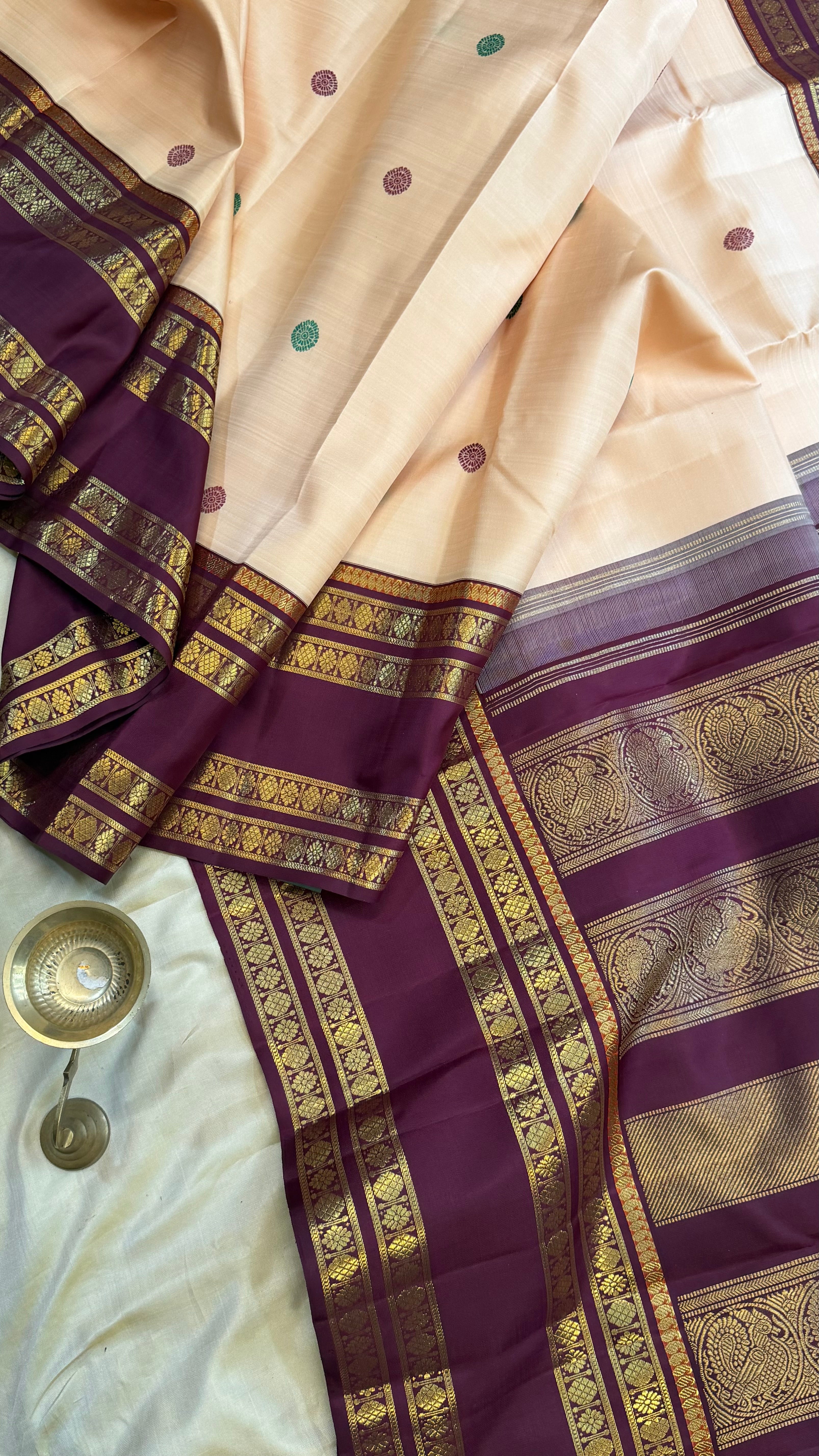 Vintage revival Korvai master weaver / Kanjipuram silk