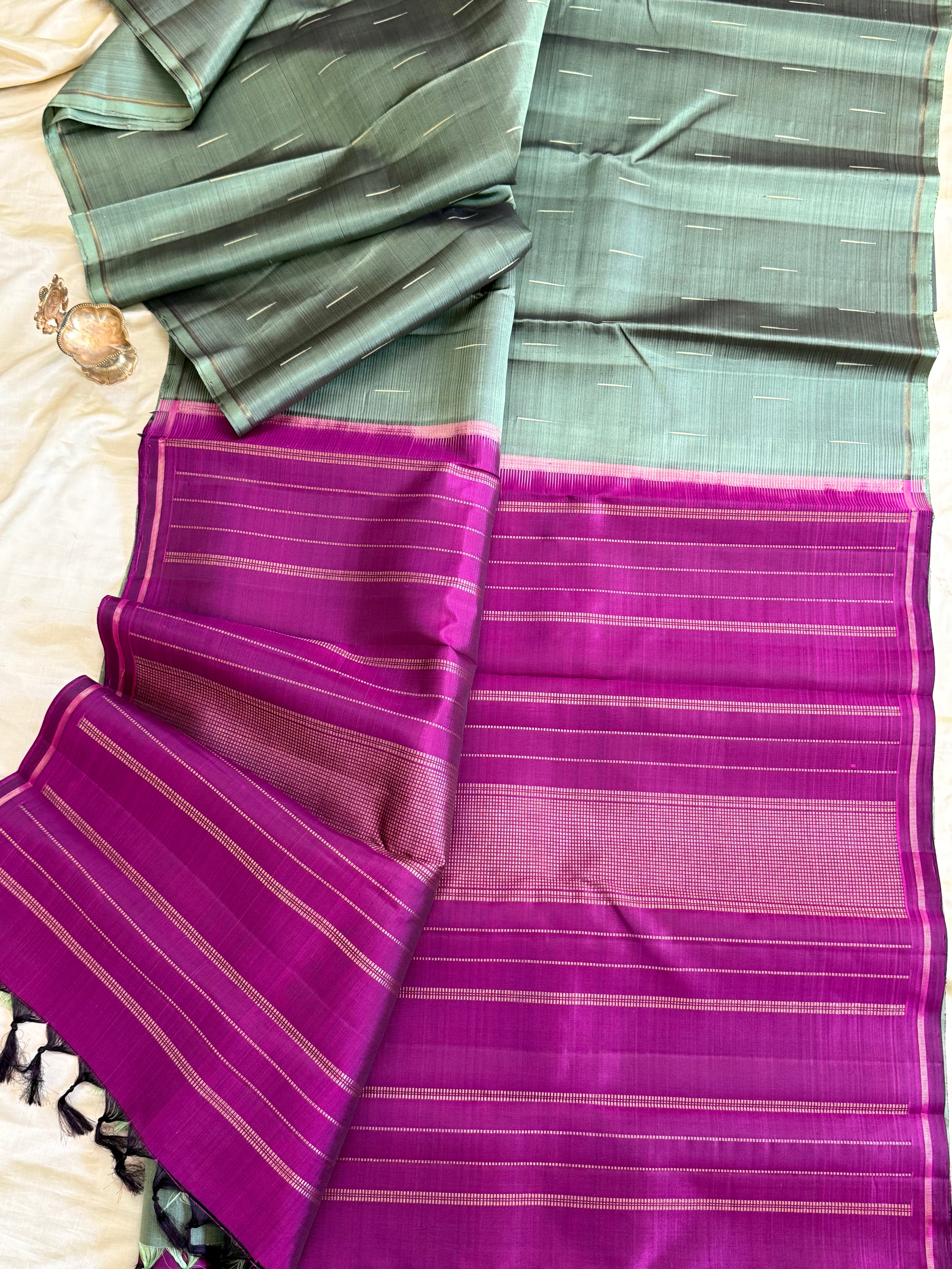 RAINDROPS/KANJIPURAM SILK SAREE CLSA 10745