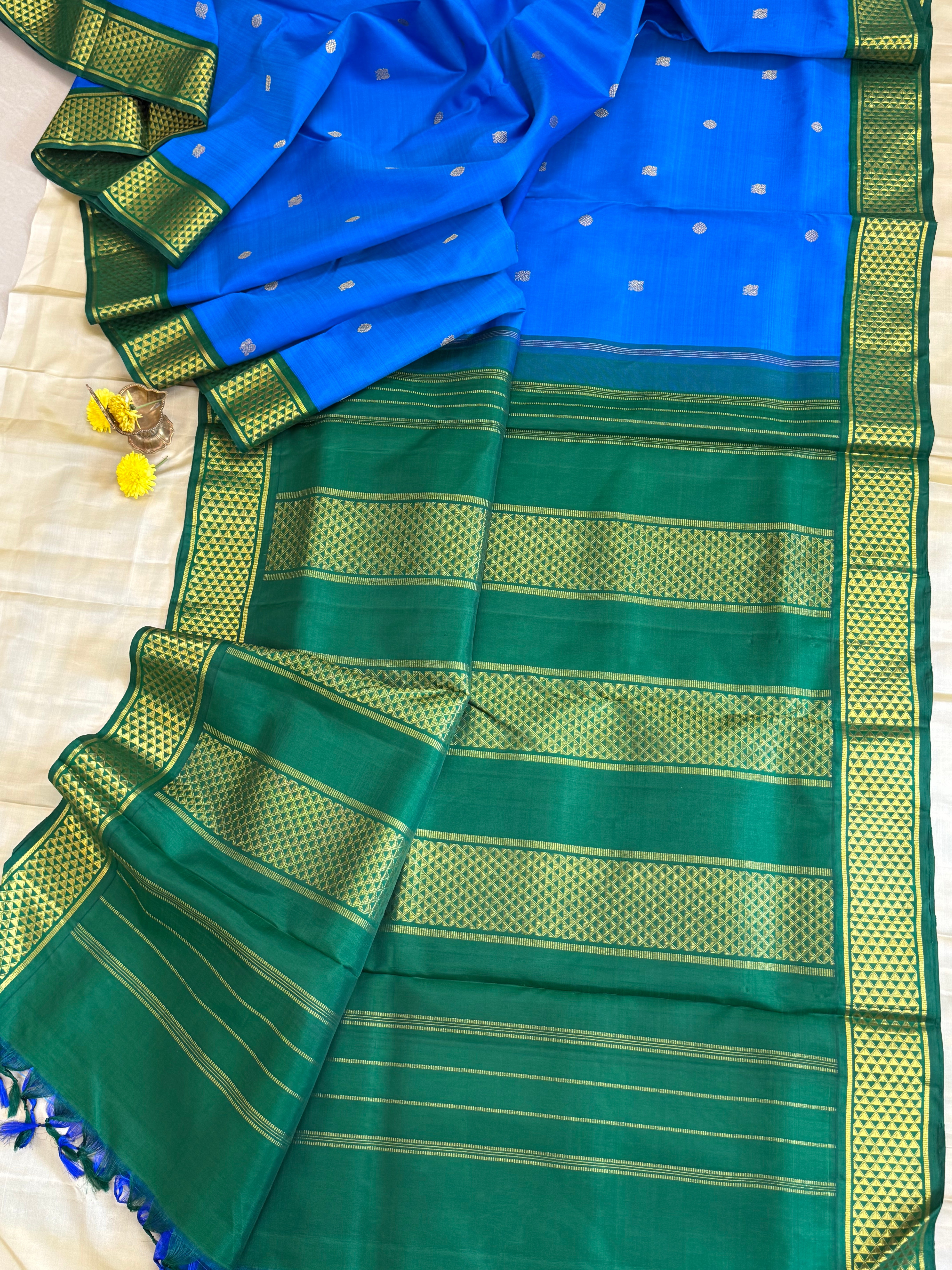 10 YARDS KORVAI / KANJIPURAM SILK SAREE CLSA 7704