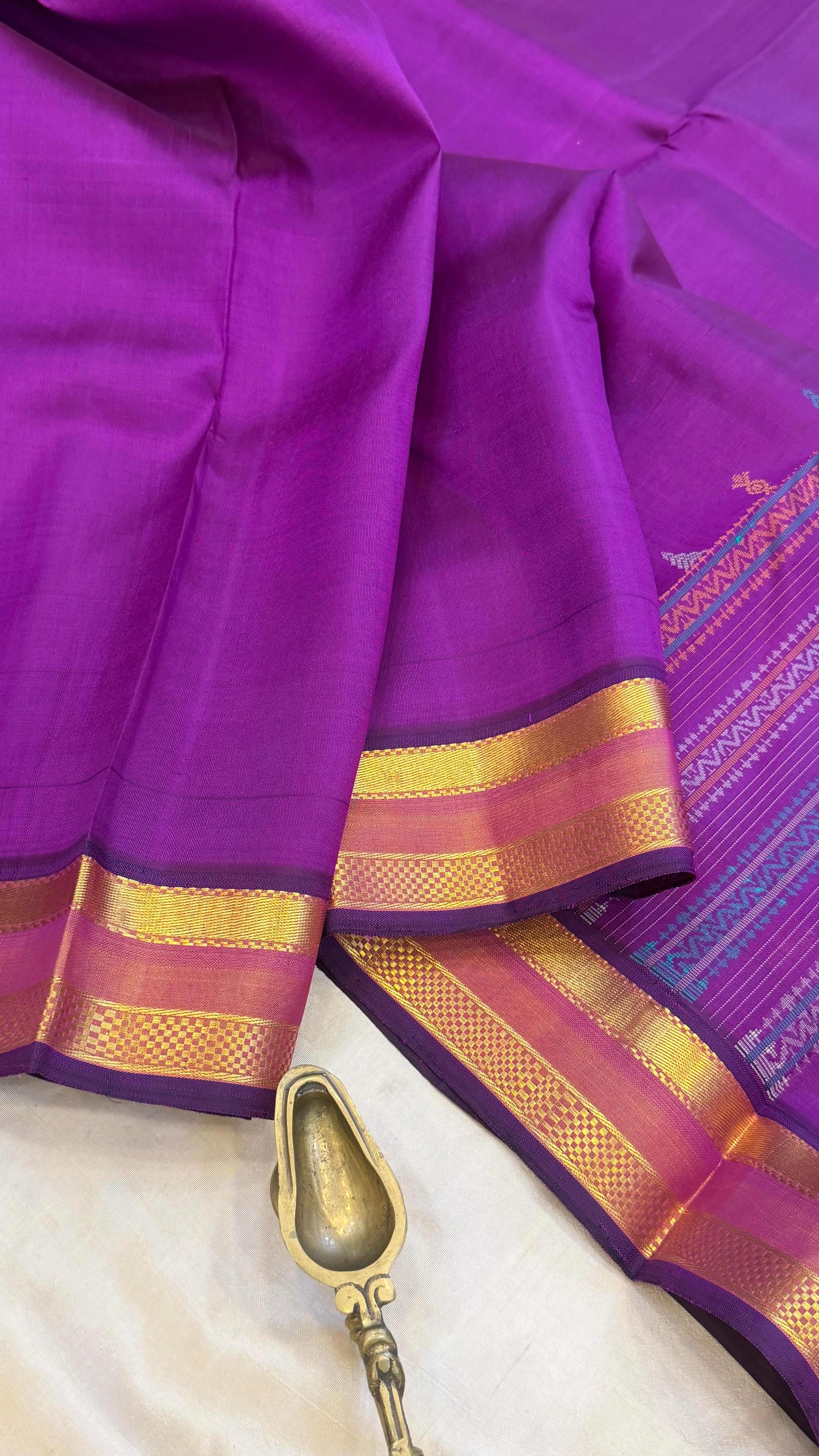 Vadamalli unique pallu/ Arani silk