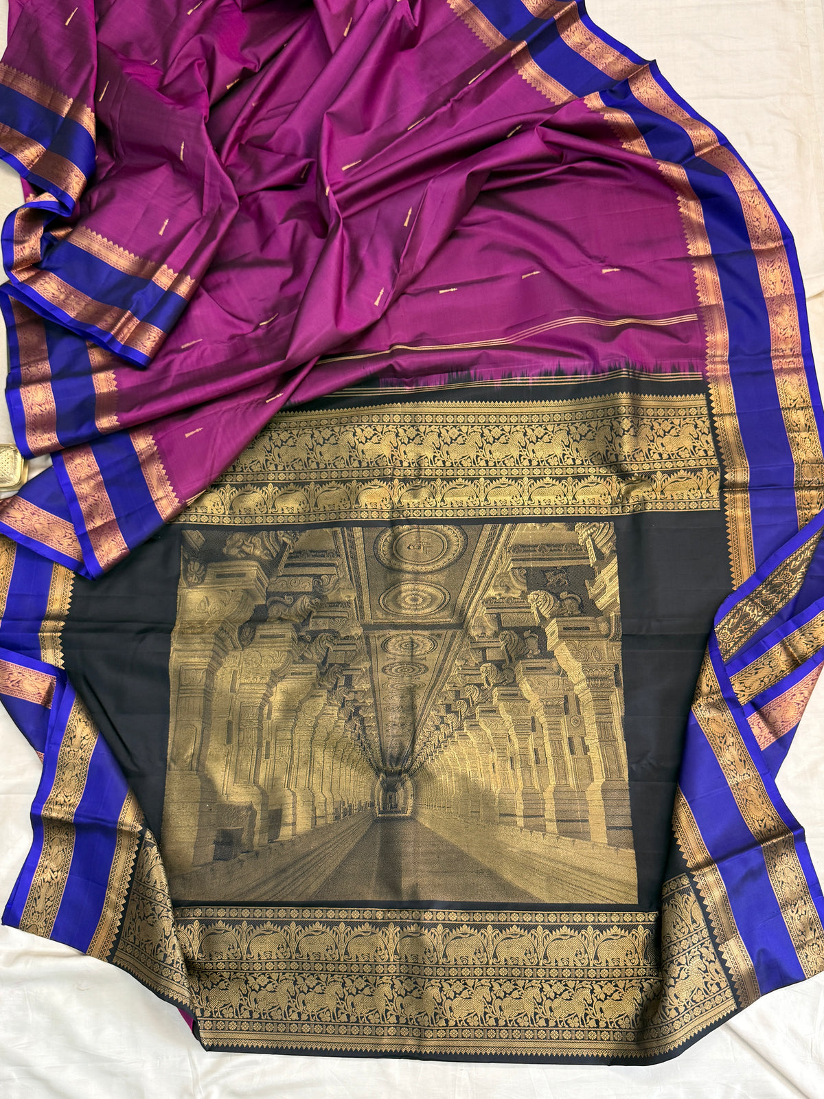 special edition- unique pallu and pure silk sarees clsa 12585