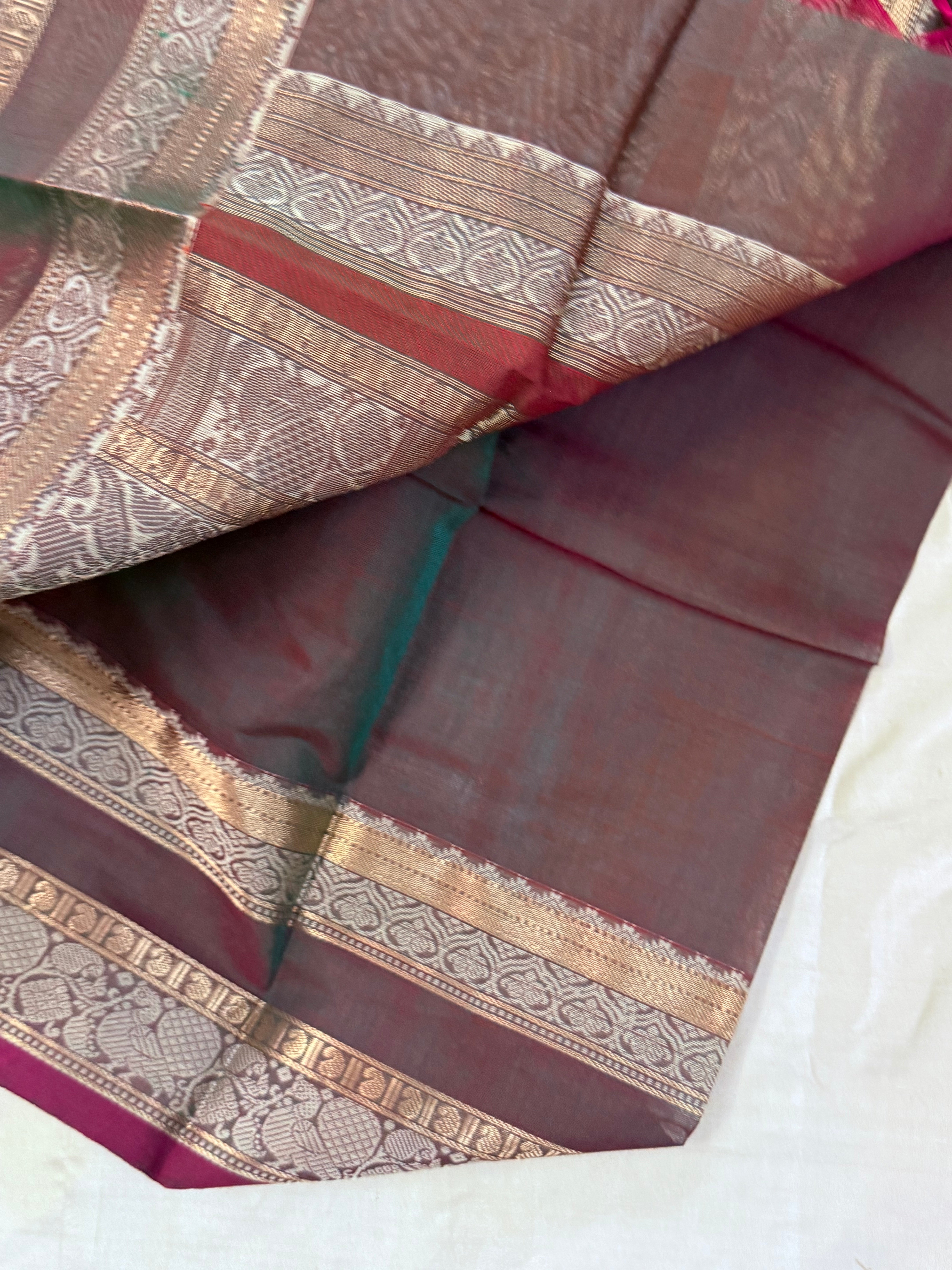 Maanthulir shot pink kattam / Kanchi Cotton