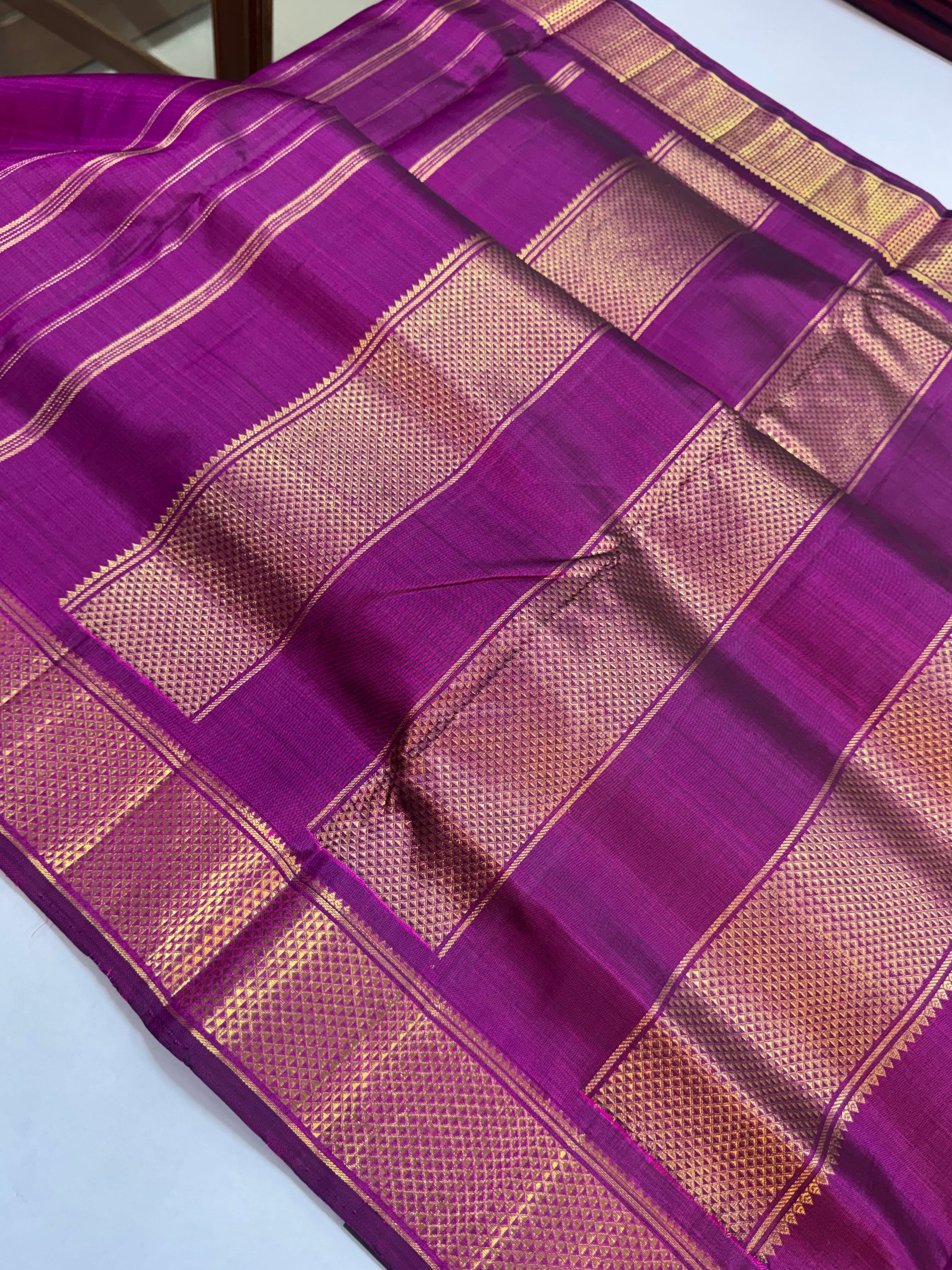 Vadamalli araimadam pet pure zari 10 yards saree