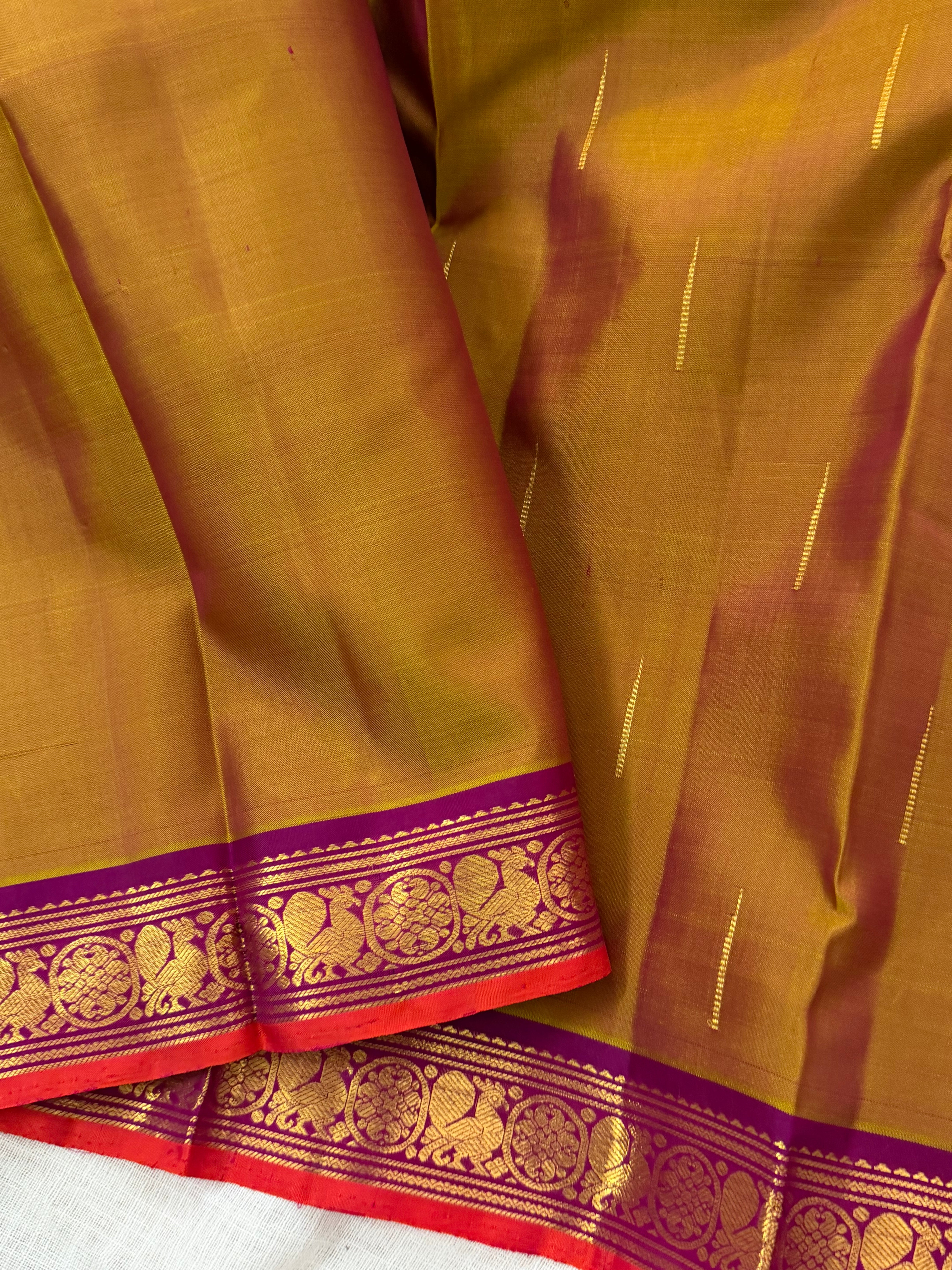 Honey color annam pet / Arani silk