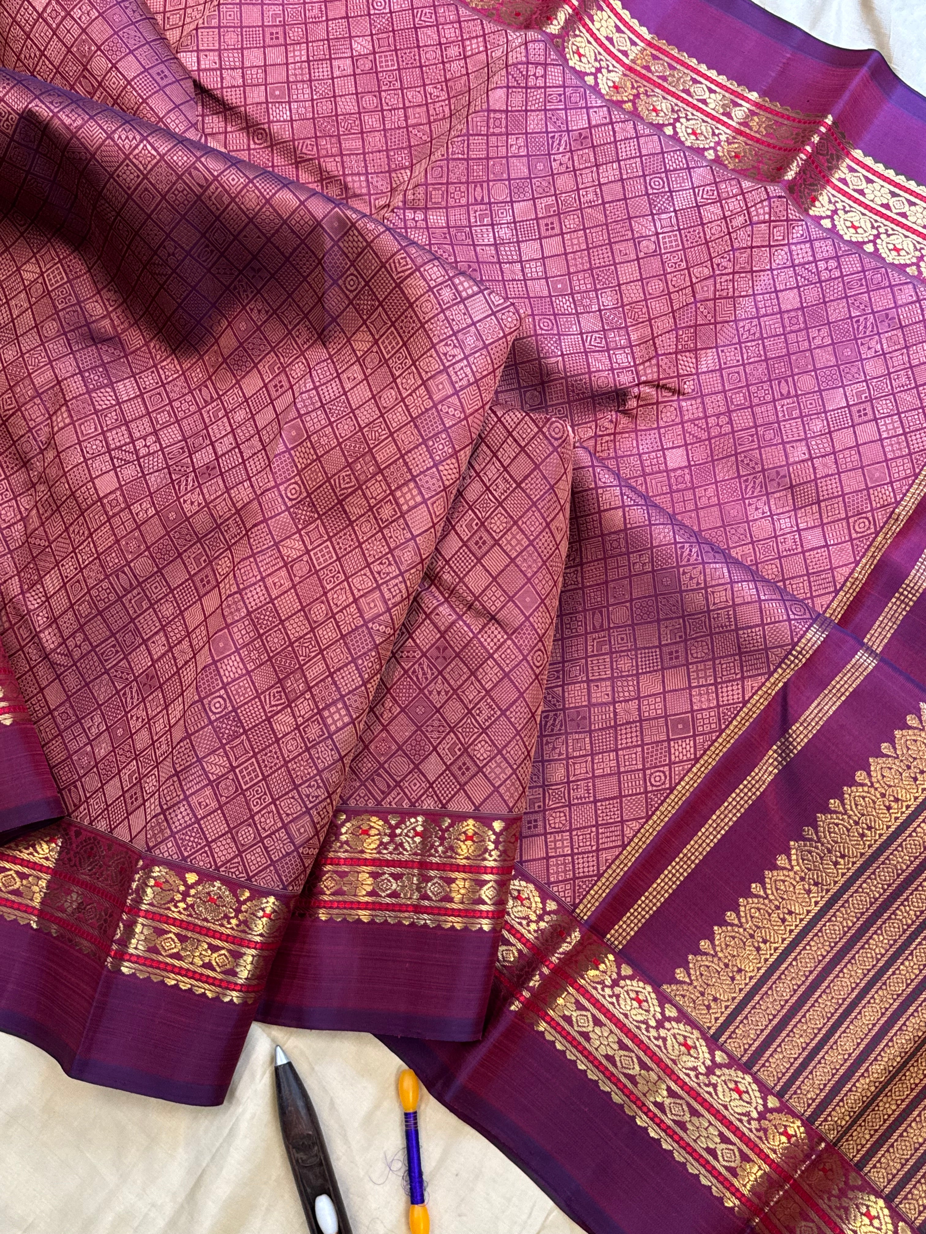 Master weaver 108 unique Butta saree : kanjipuram silk