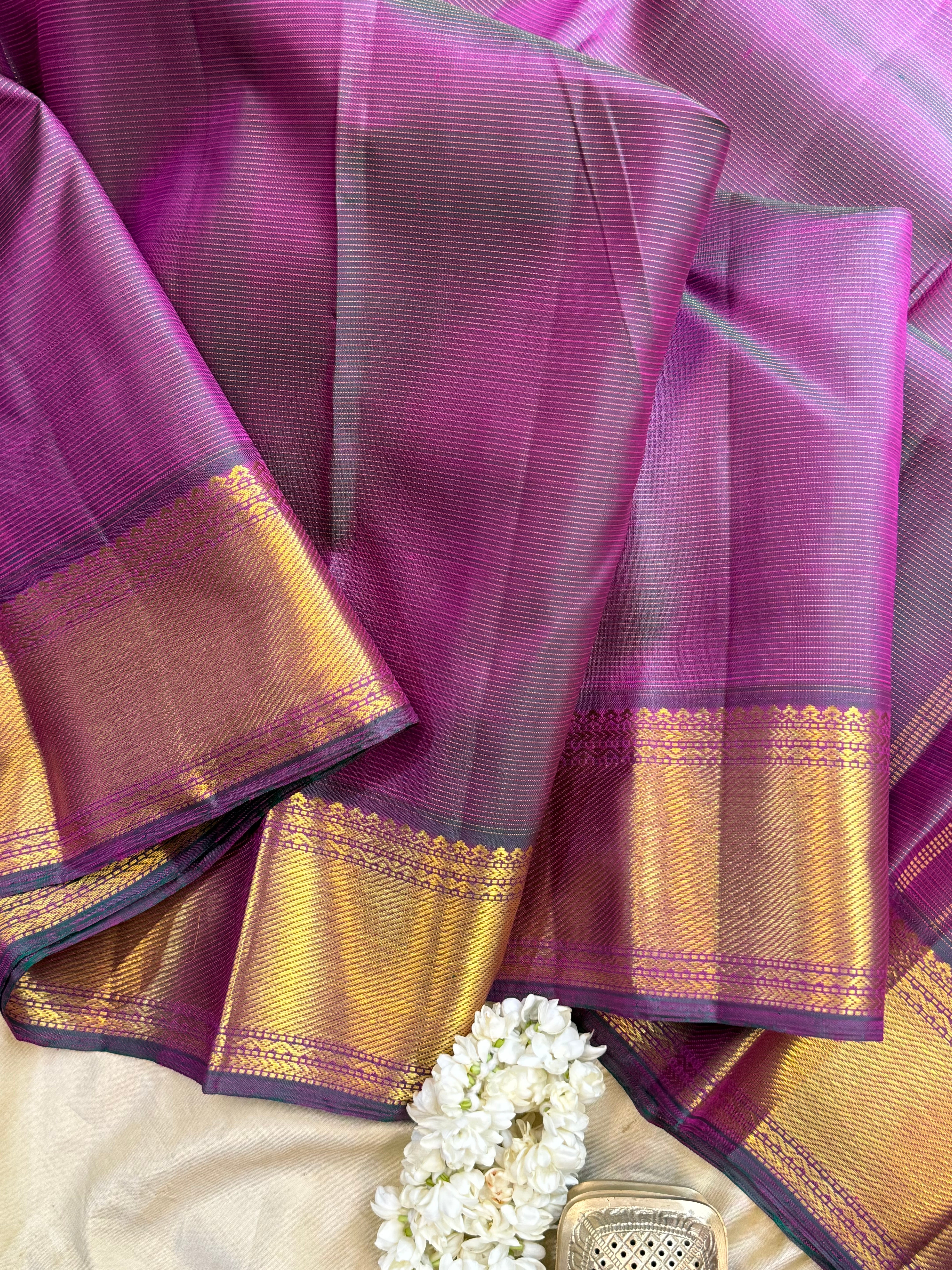 Vadamalli shot green vairaoosi/ Arani silk CL10105