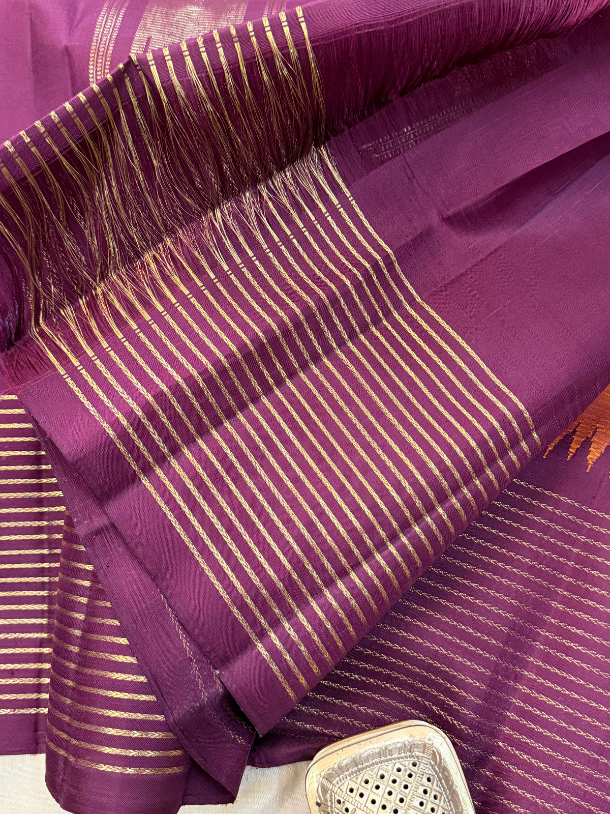 Vintage Korvai / kanjipuram silk sarees clsa 11598