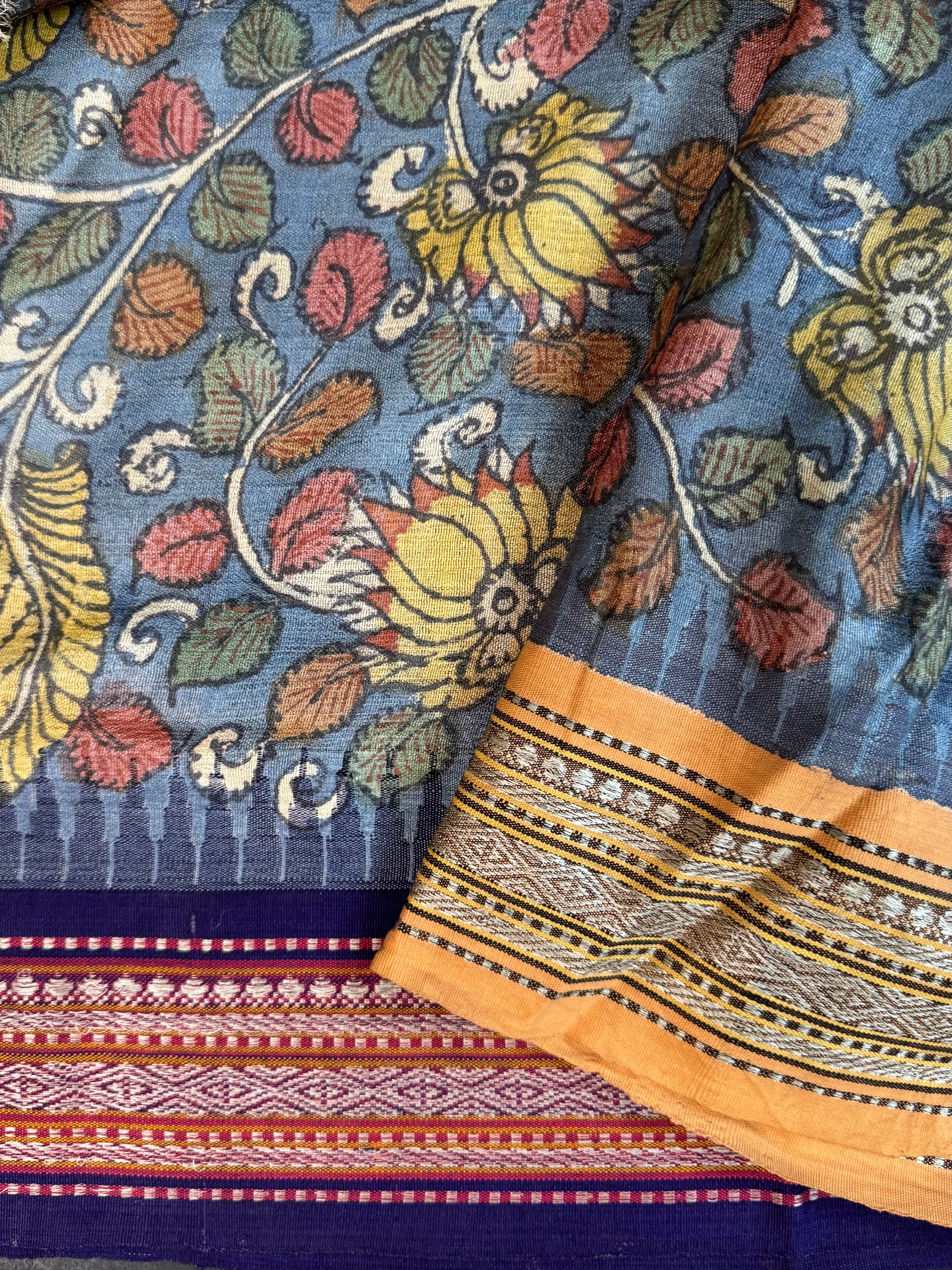 Pen kalamkari Vidharba Tussar4634