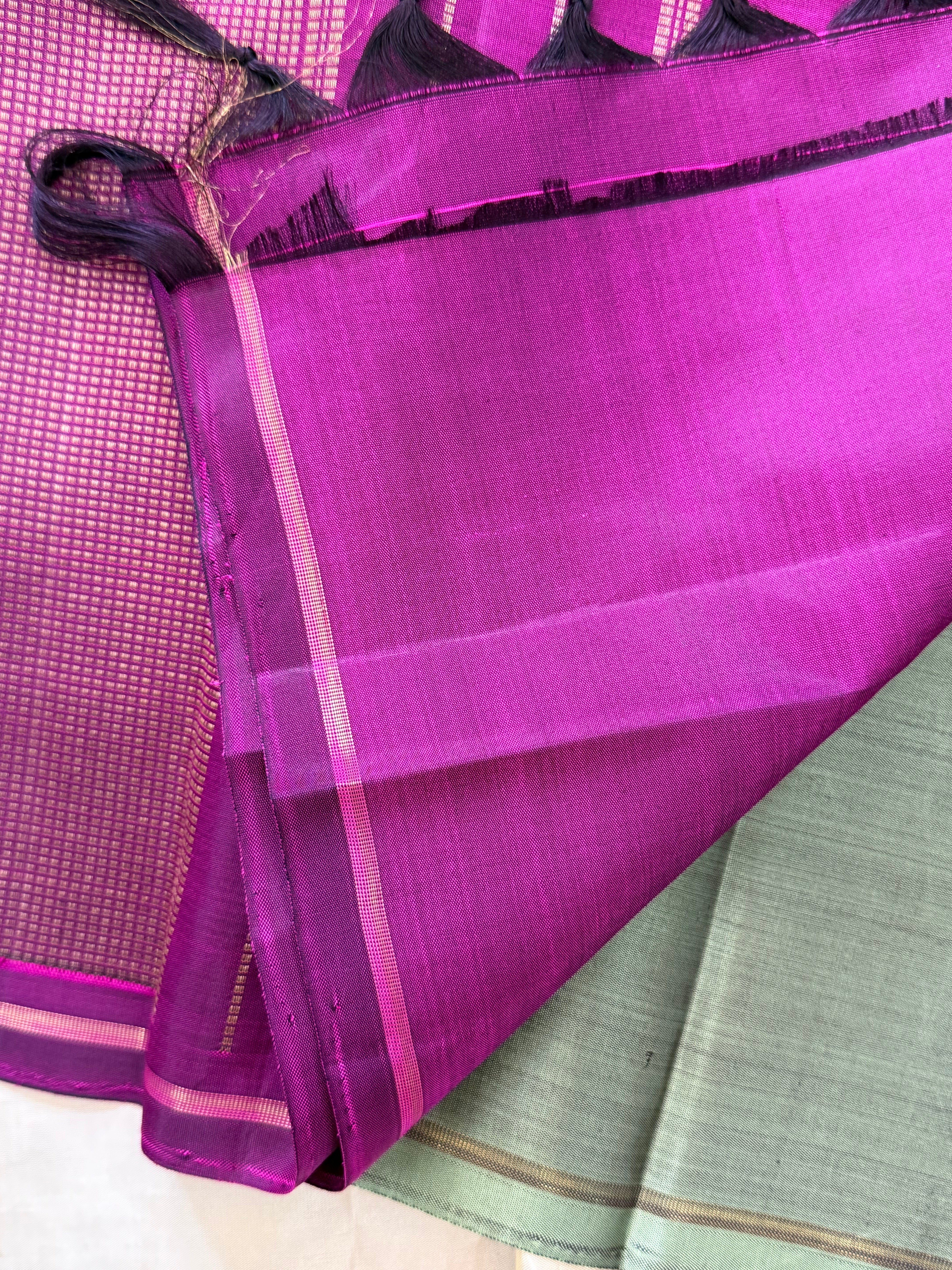 RAINDROPS/KANJIPURAM SILK SAREE CLSA 10745