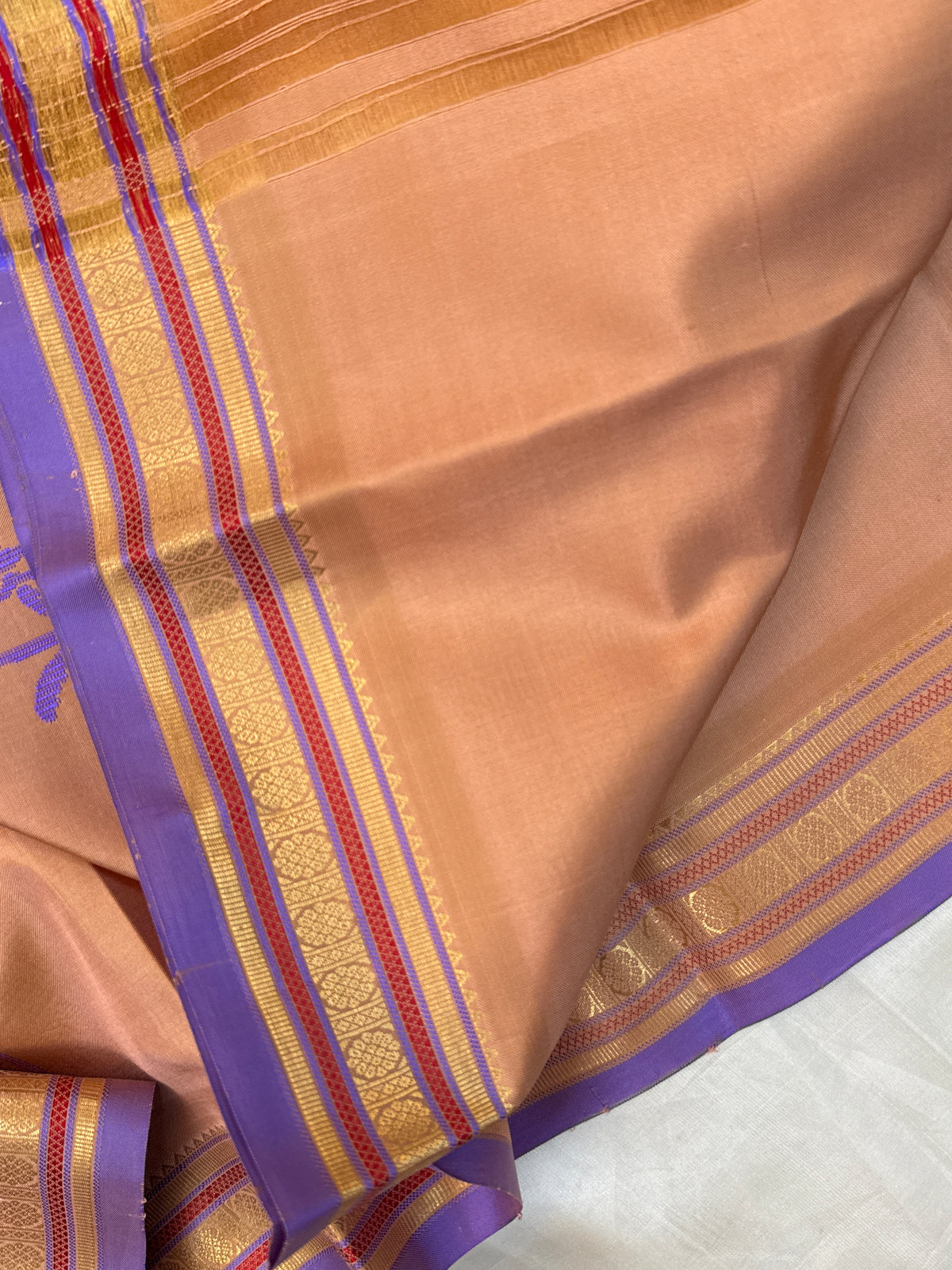 festivel edit _special edition_pastel light Orange / silk saree clsa 12395