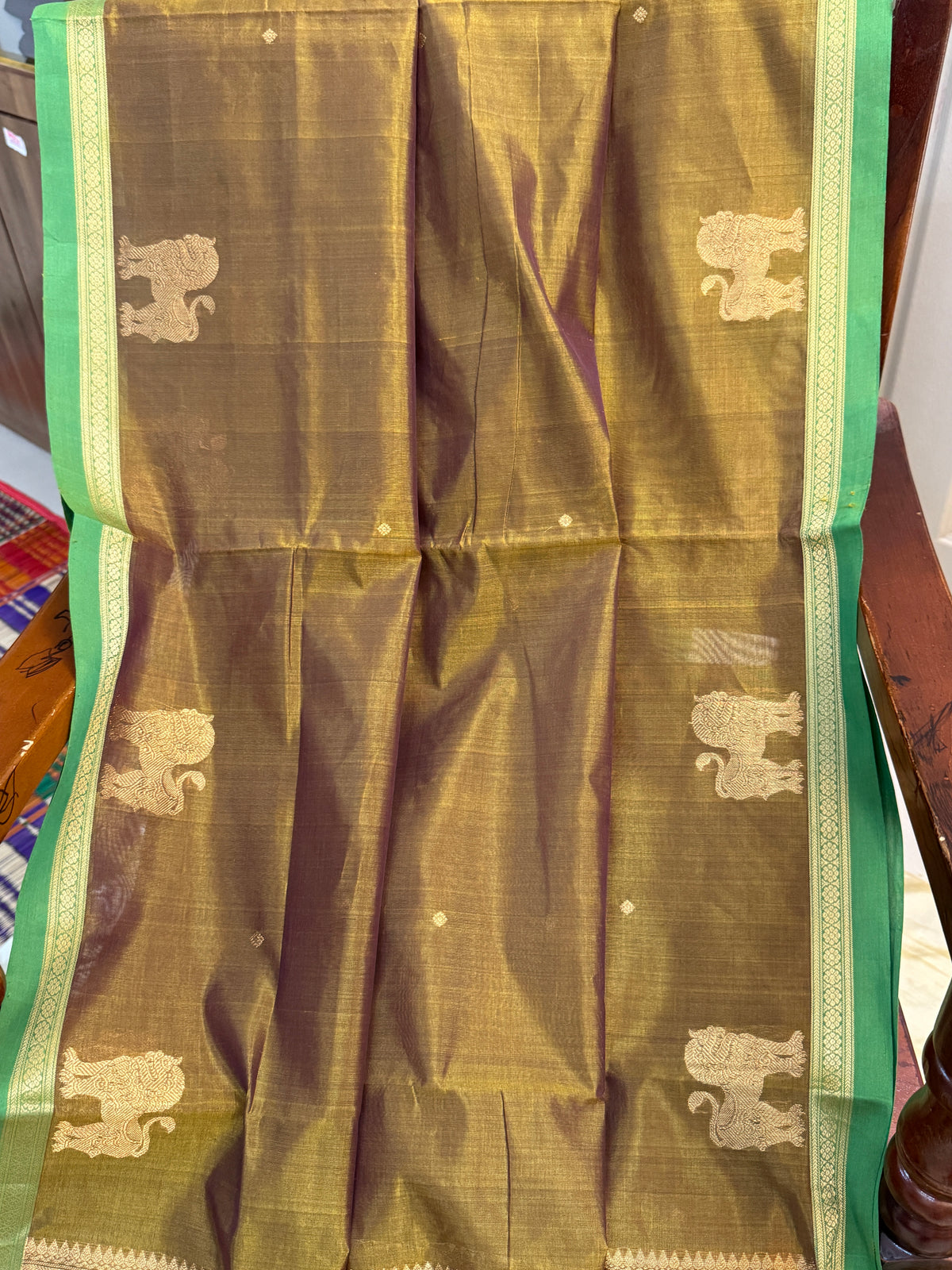 Silk cotton border butta/ clsa 12370