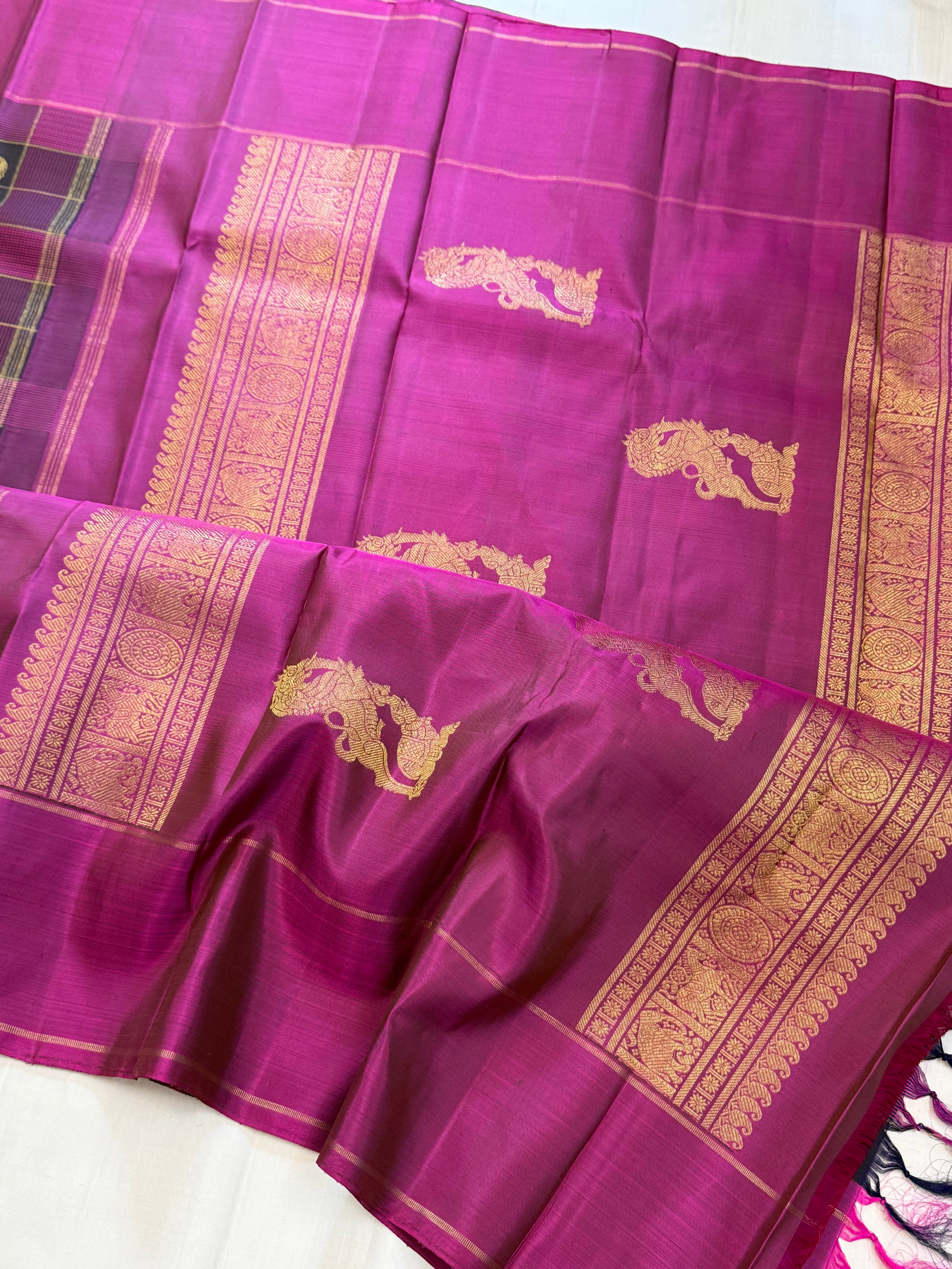 Chettinad Kattam Pure Kanjipuram silkCLSA11338